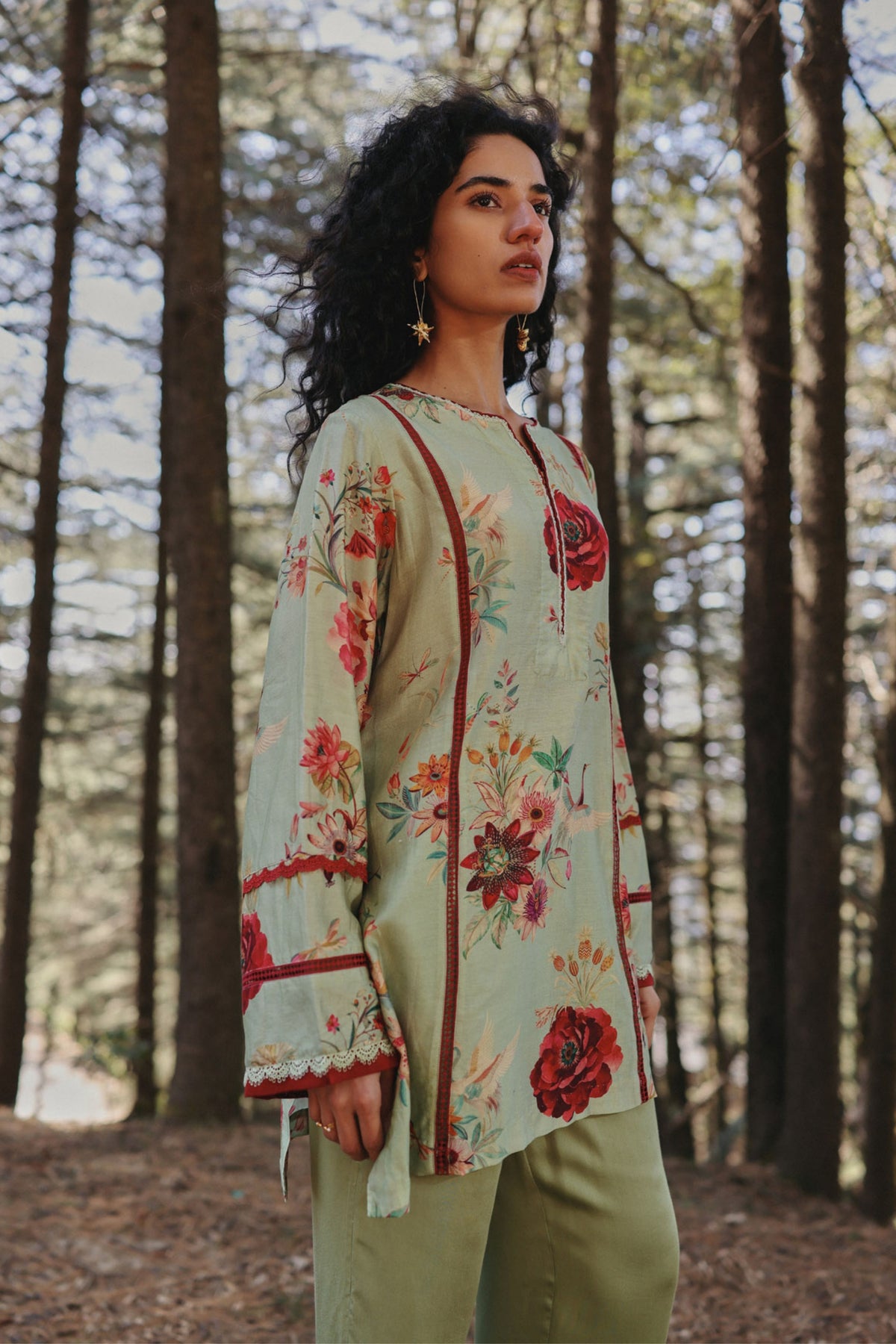 Mint Murmur Kurta Set