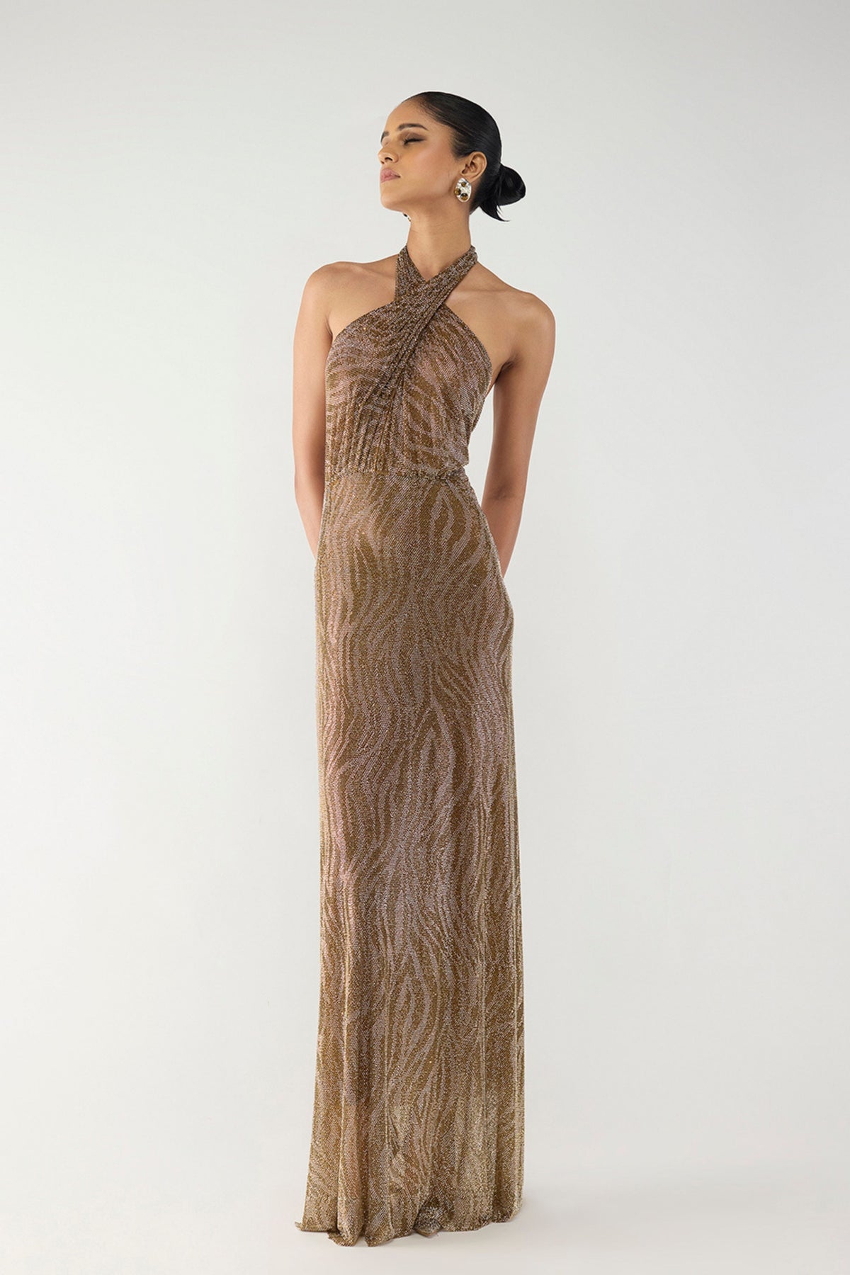 Gold Sequin Gown