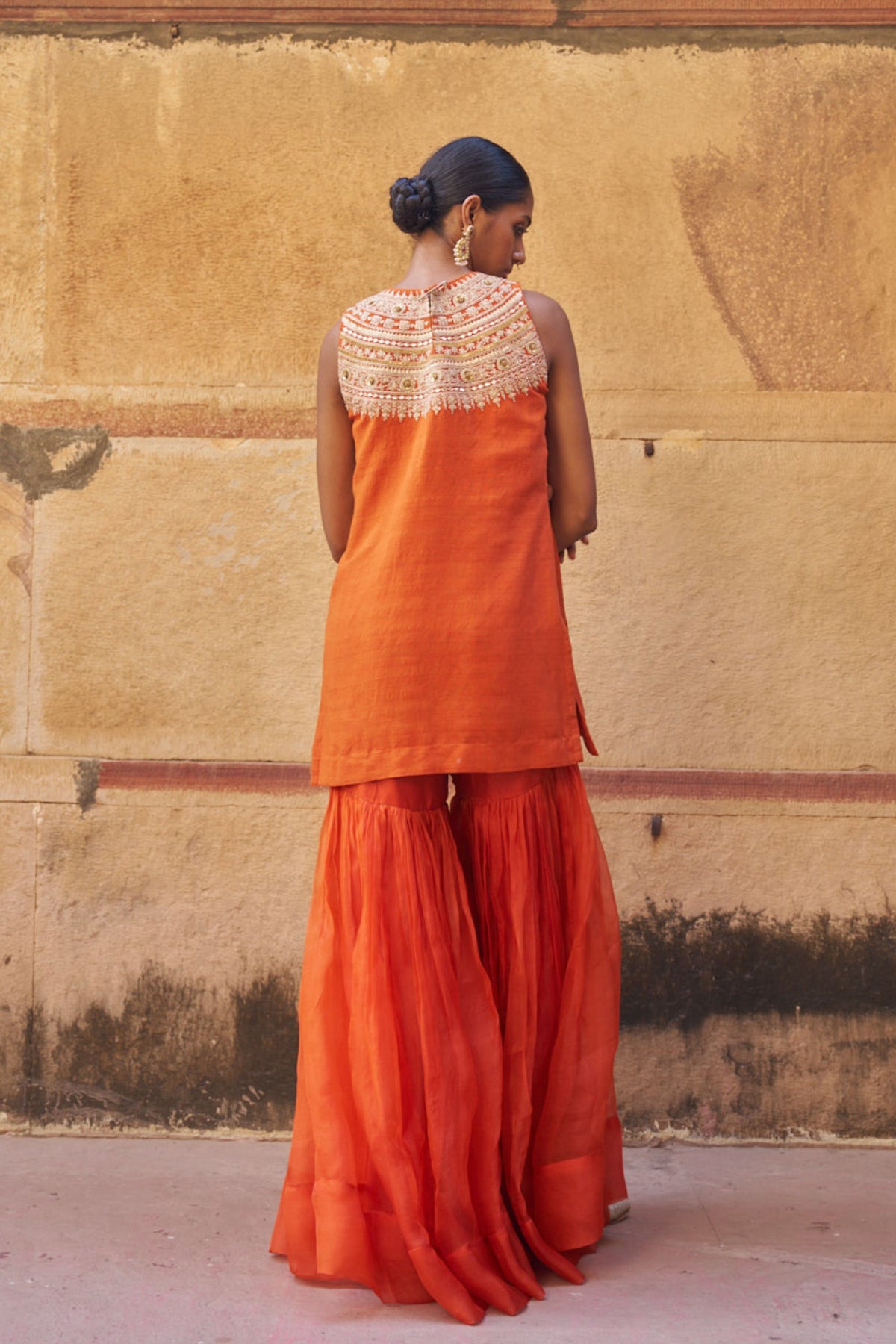 Kesariya Sharara Set