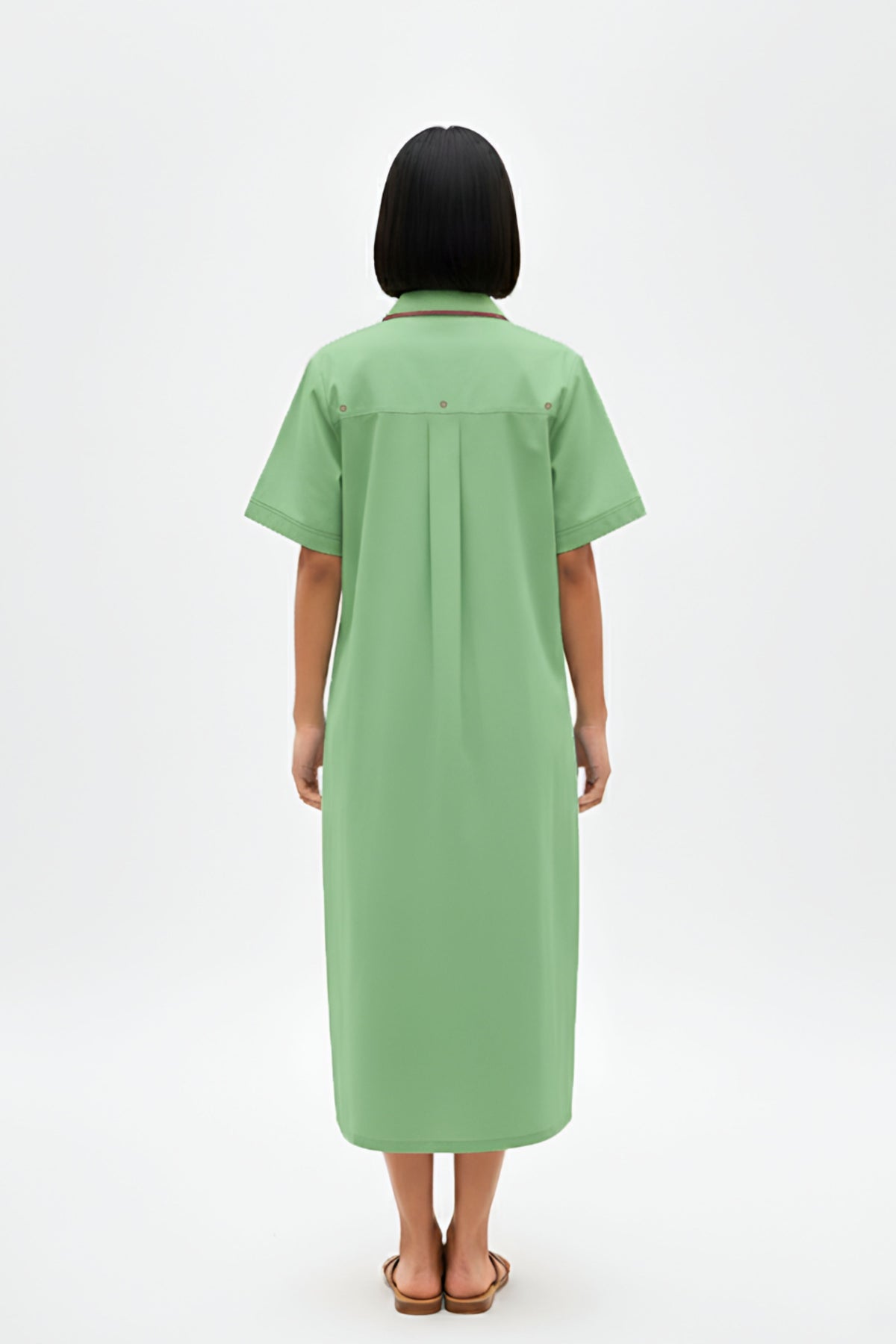 Asparagus Green Tuscan Dress