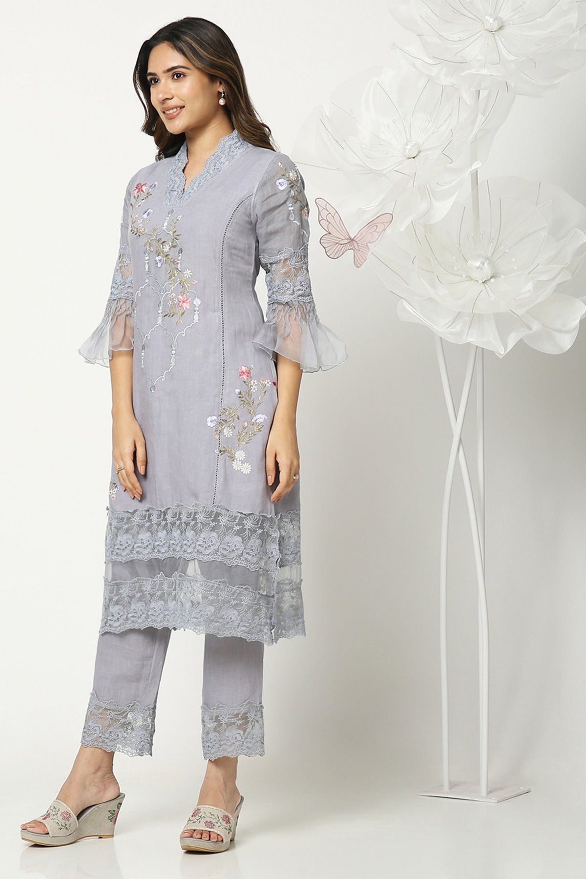 Grey Eden Kurta Set