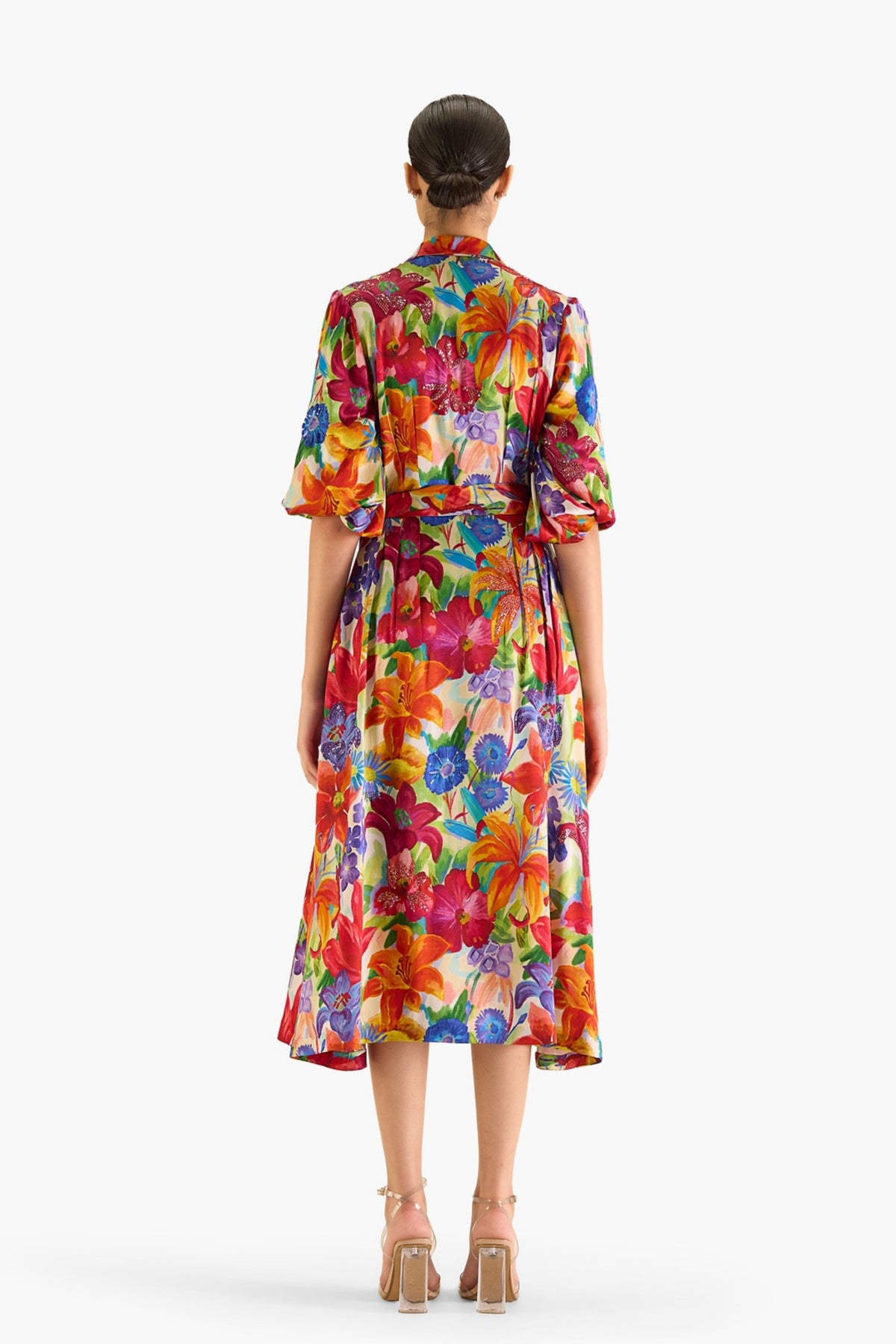 Hockney Florals Shirt Dress