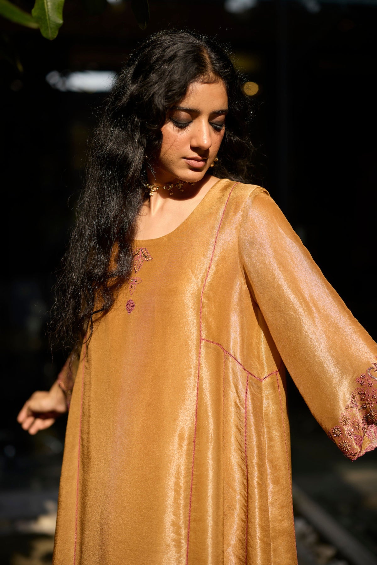 Mustard Dhara Kurta Set
