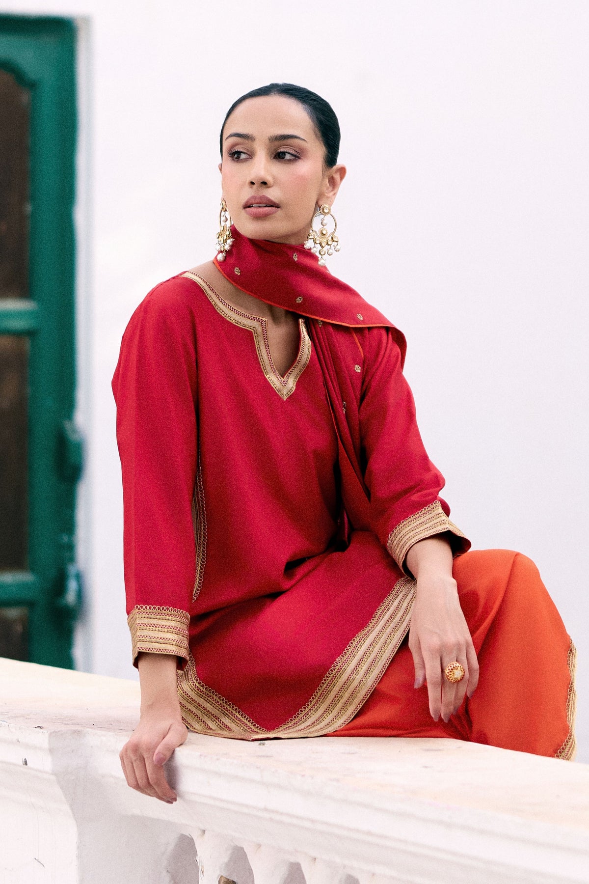 Crimson Tunic Set