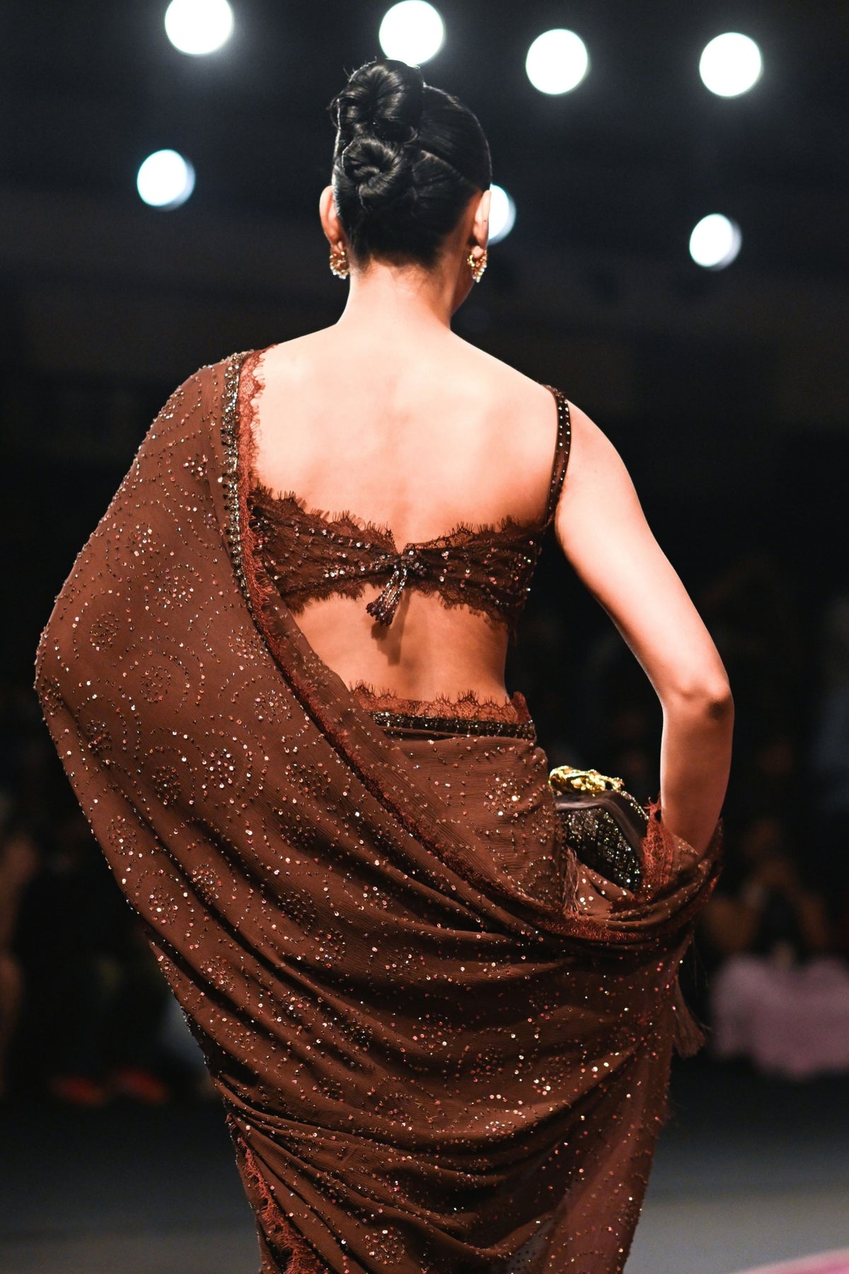 Mocha Noor Saree Set