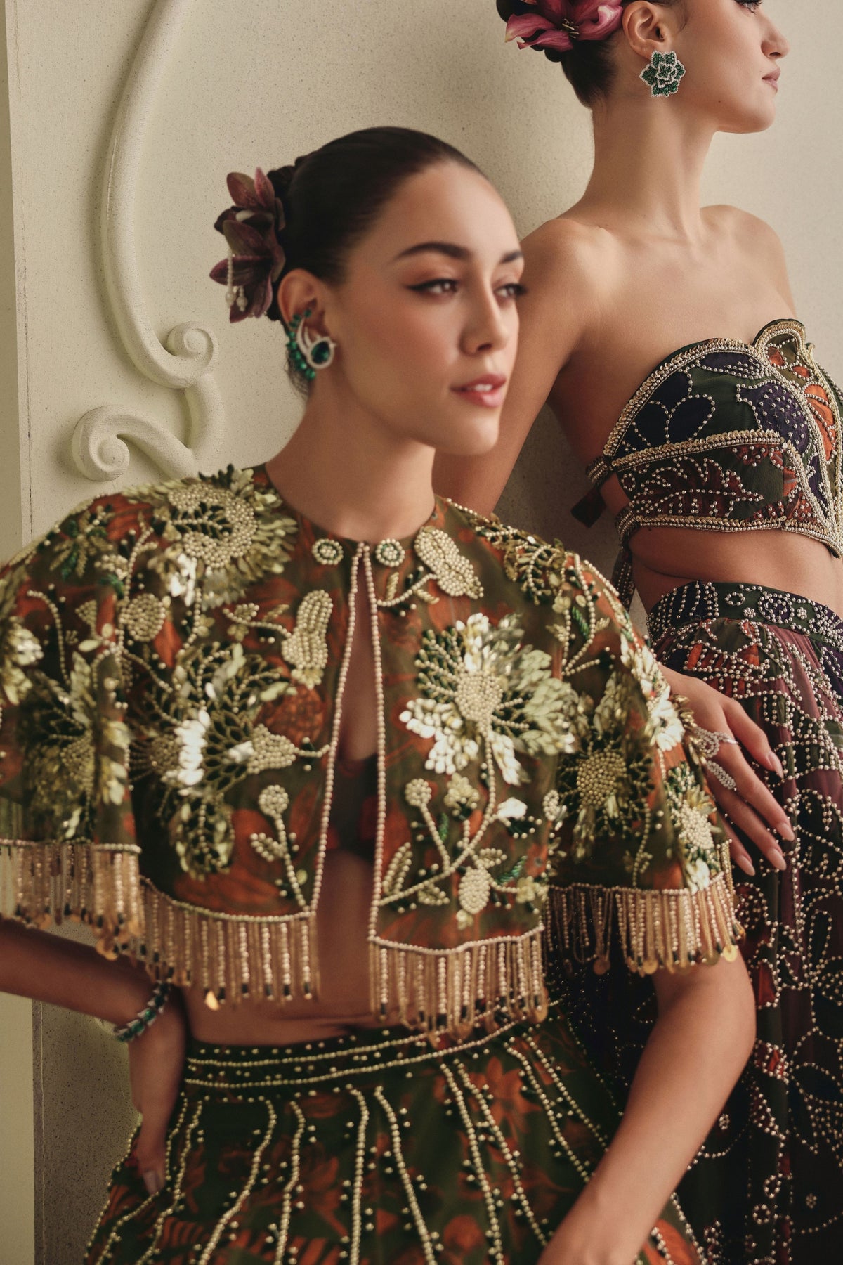 Olive Green Lehenga Set