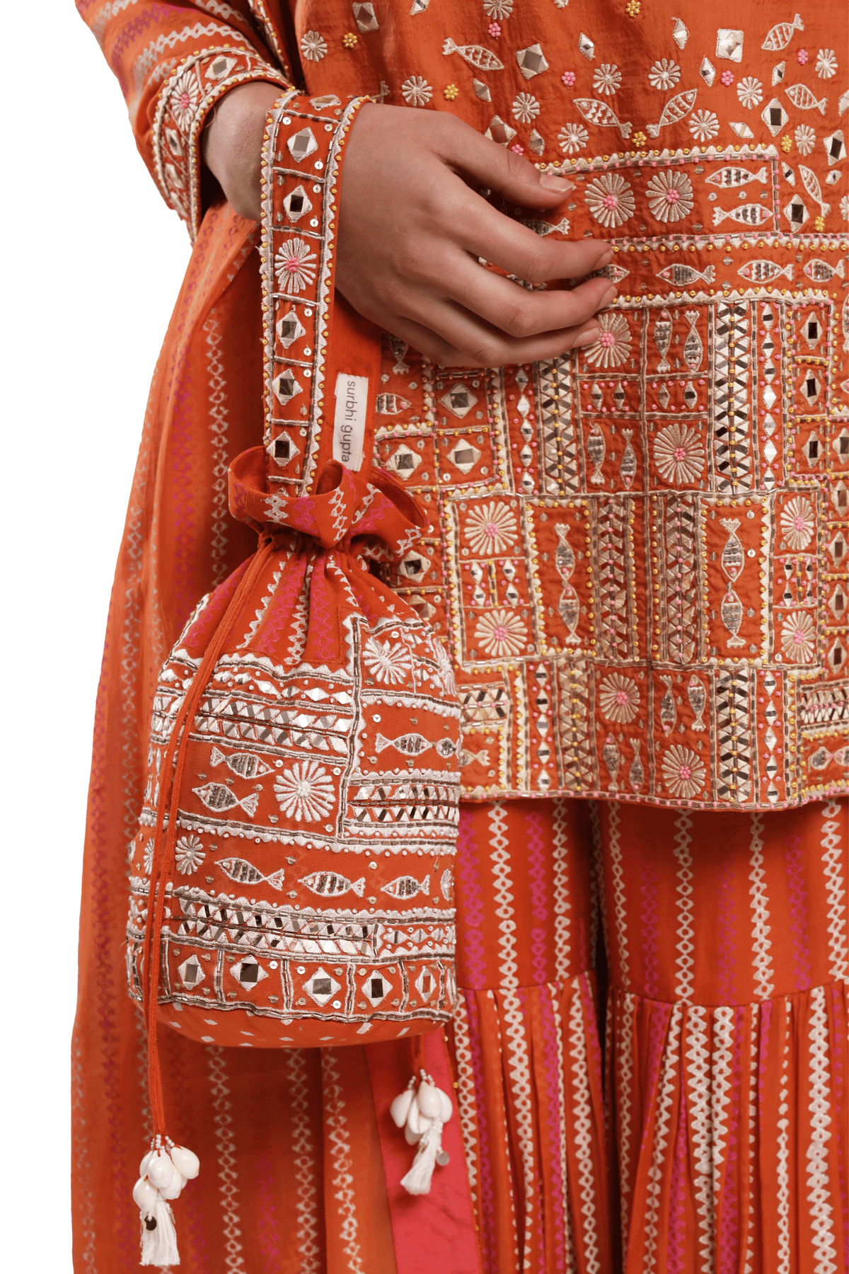Orange Naila Set