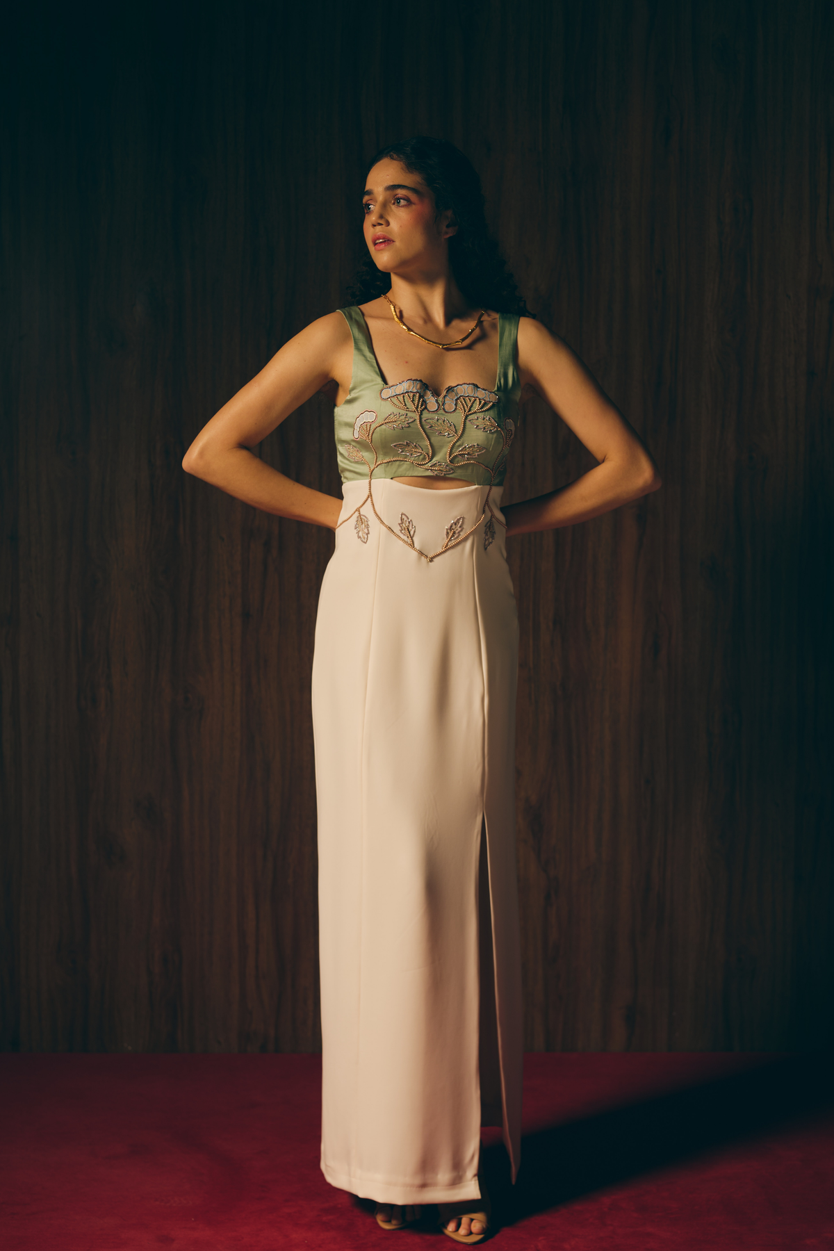 Sage Silken Gown