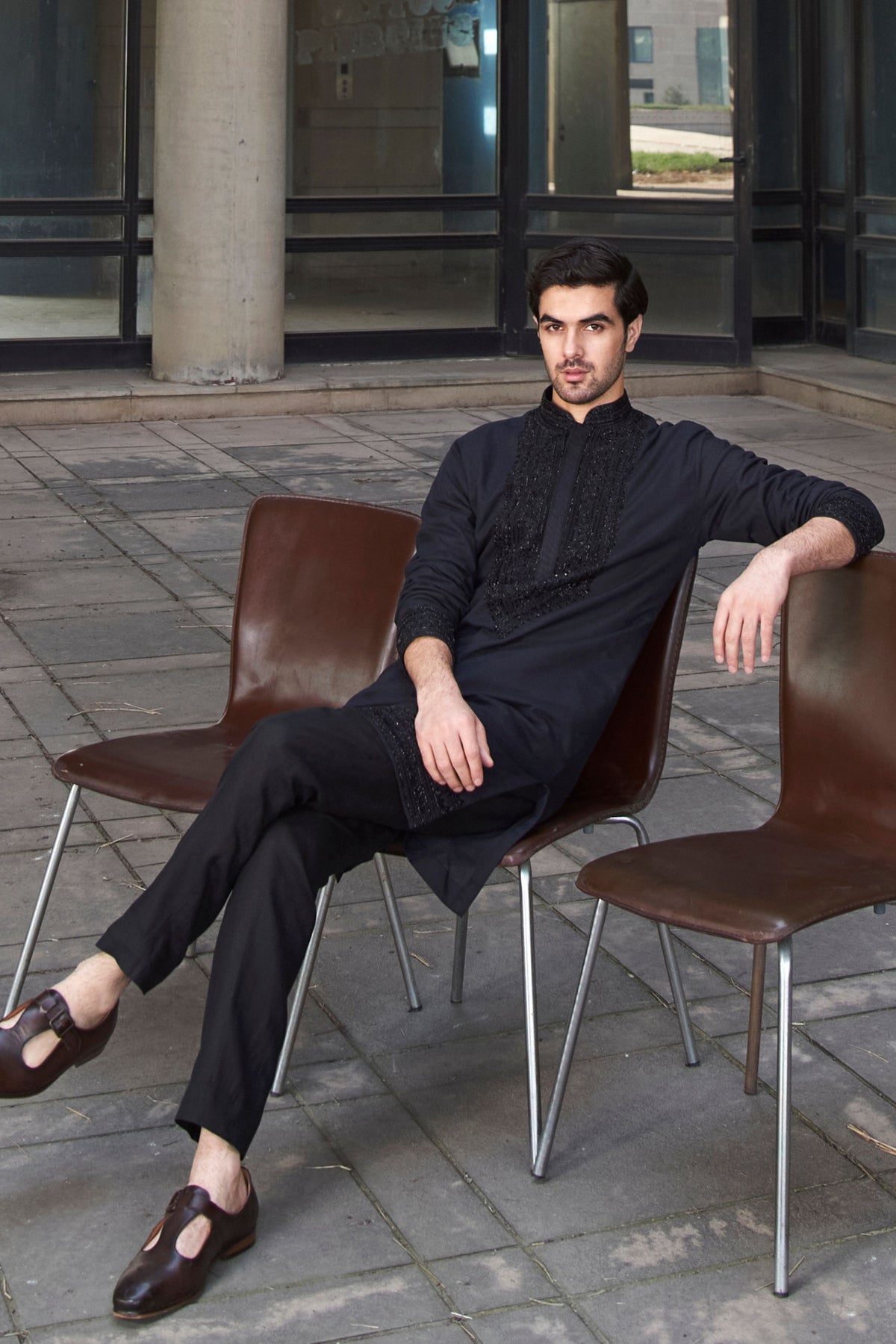 Black Royal Nizam Kurta