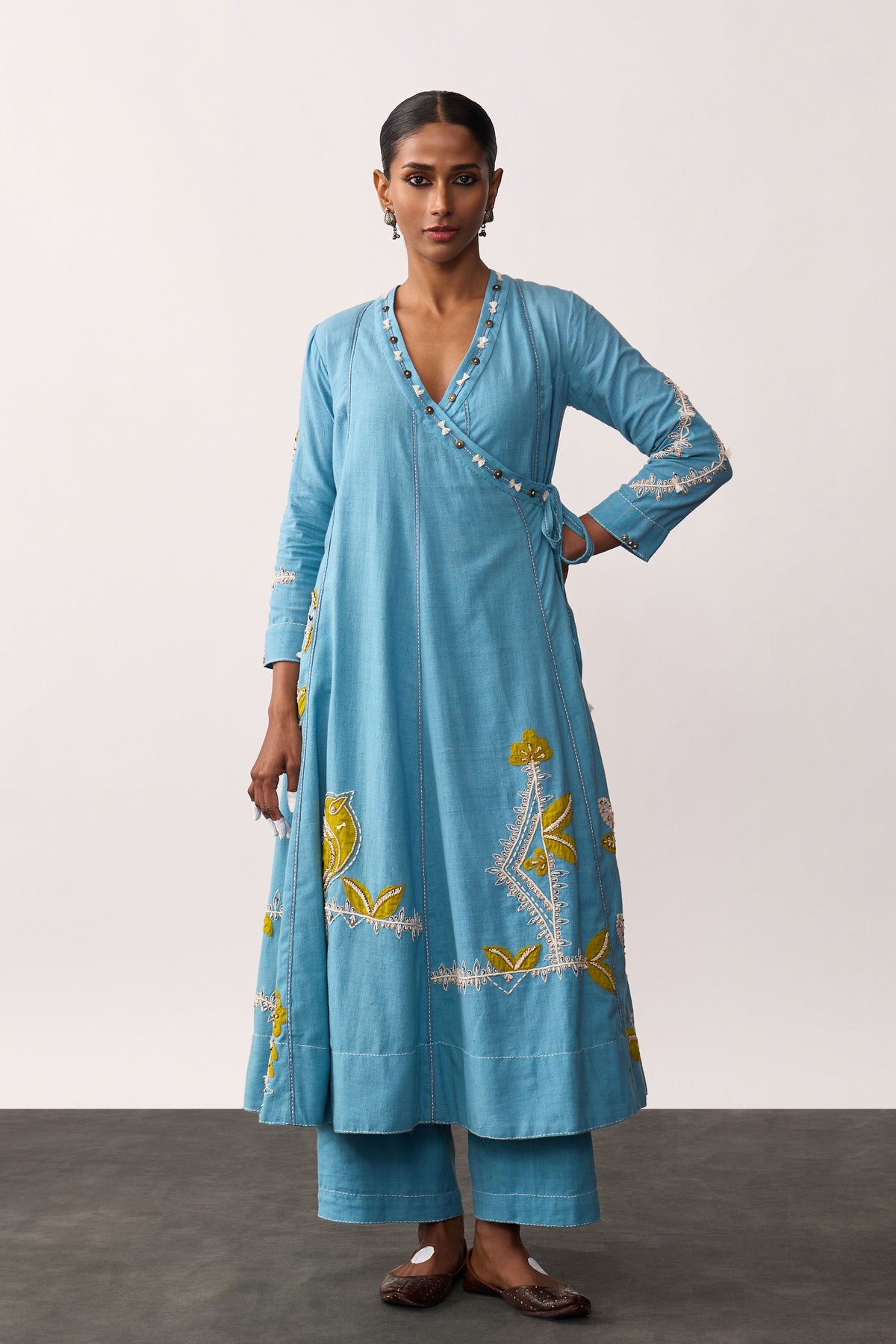 Hansa Blue Kurta With Pants