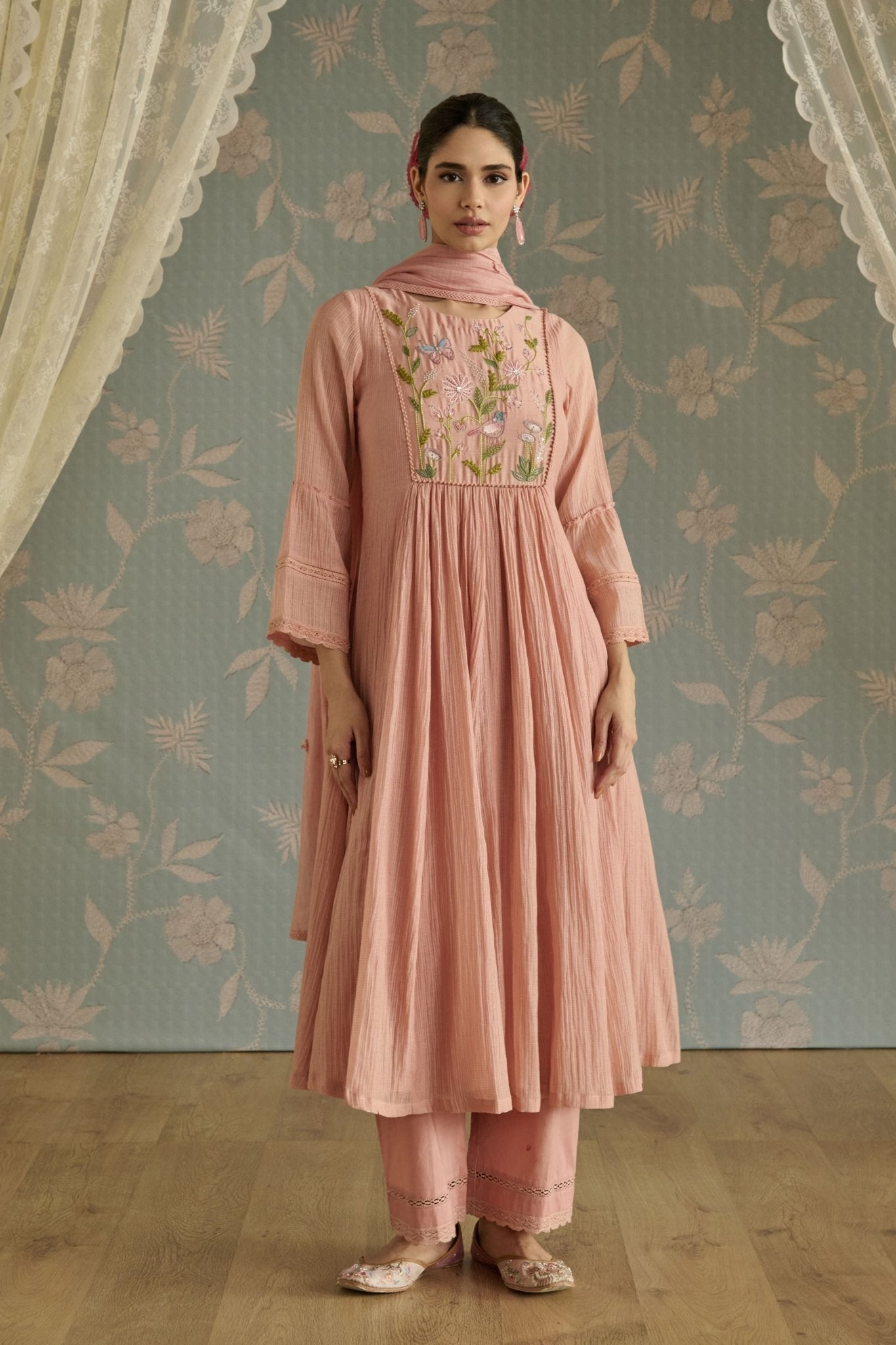 Pink Sairah Kurta Set - Kritika Dawar - Elahe