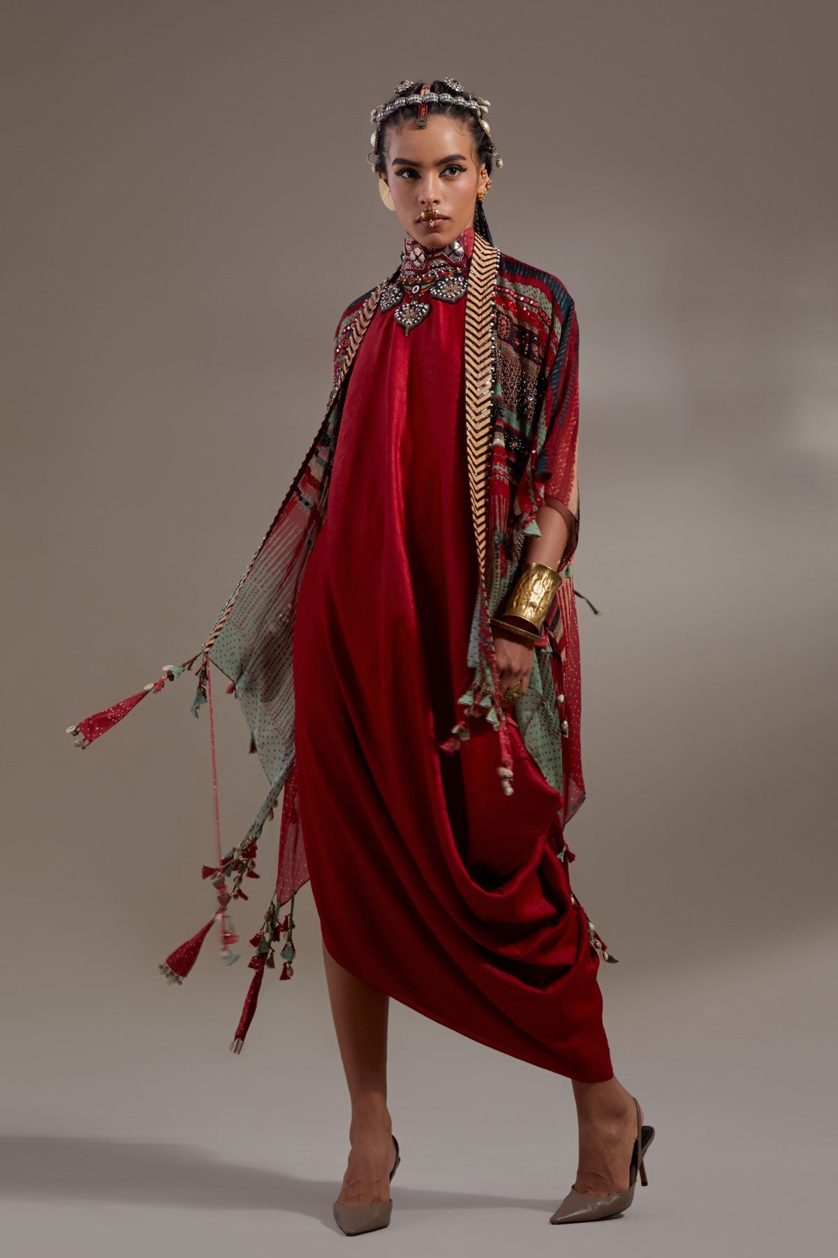 Veni Dupatta Jacket Set