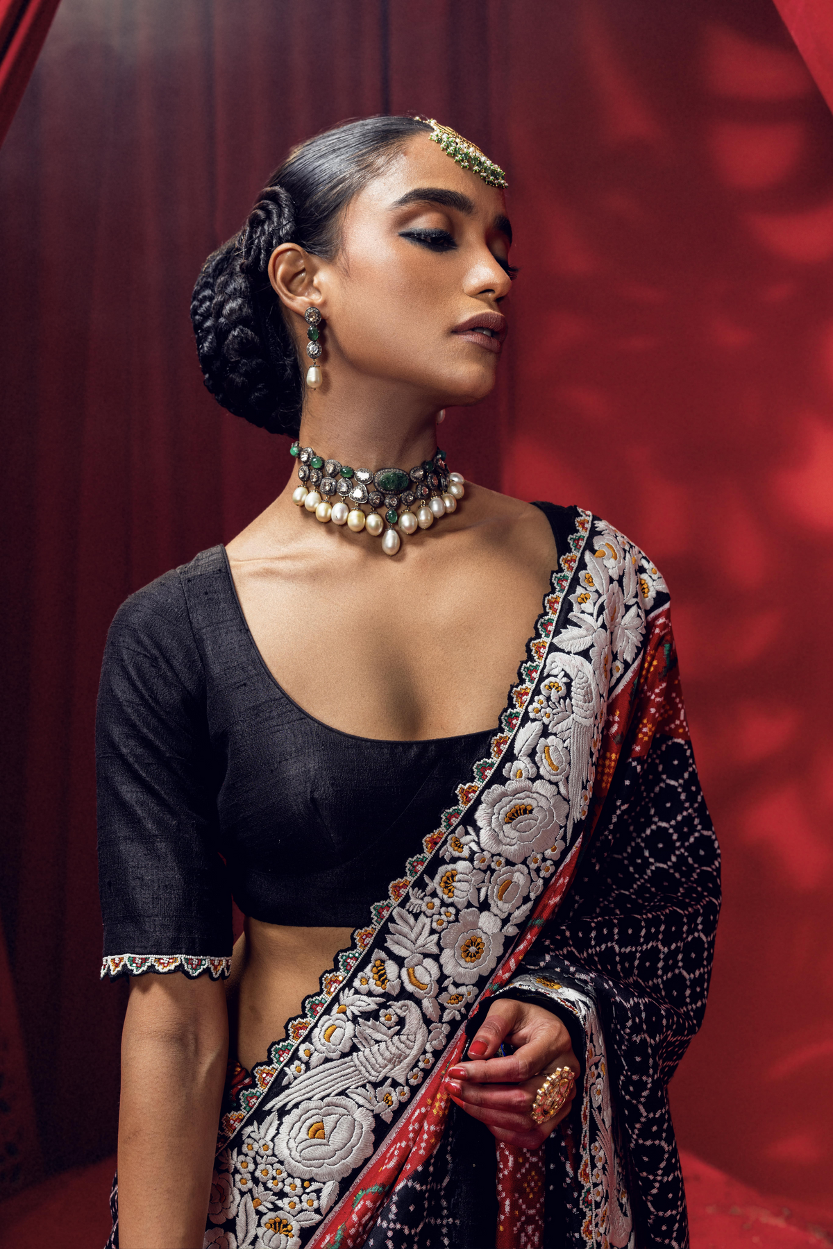 Black Patola Saree