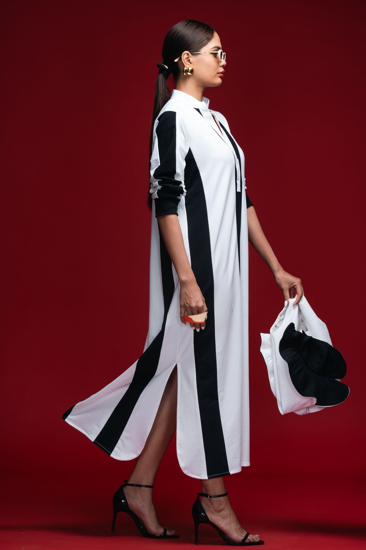 Quiet Intervals Monochrome Dress
