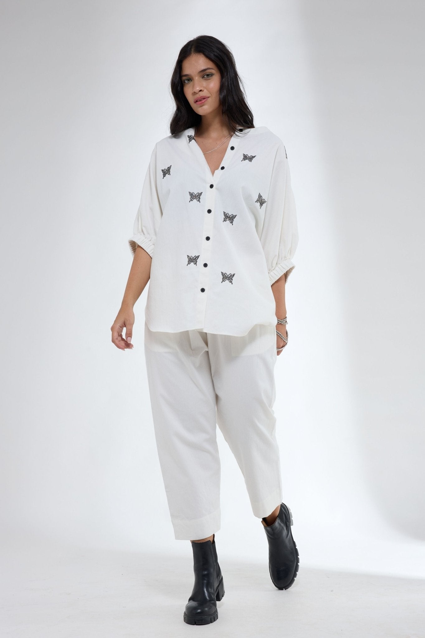 Lightweight Denim Co - ord Set - Krati Jain - Elahe