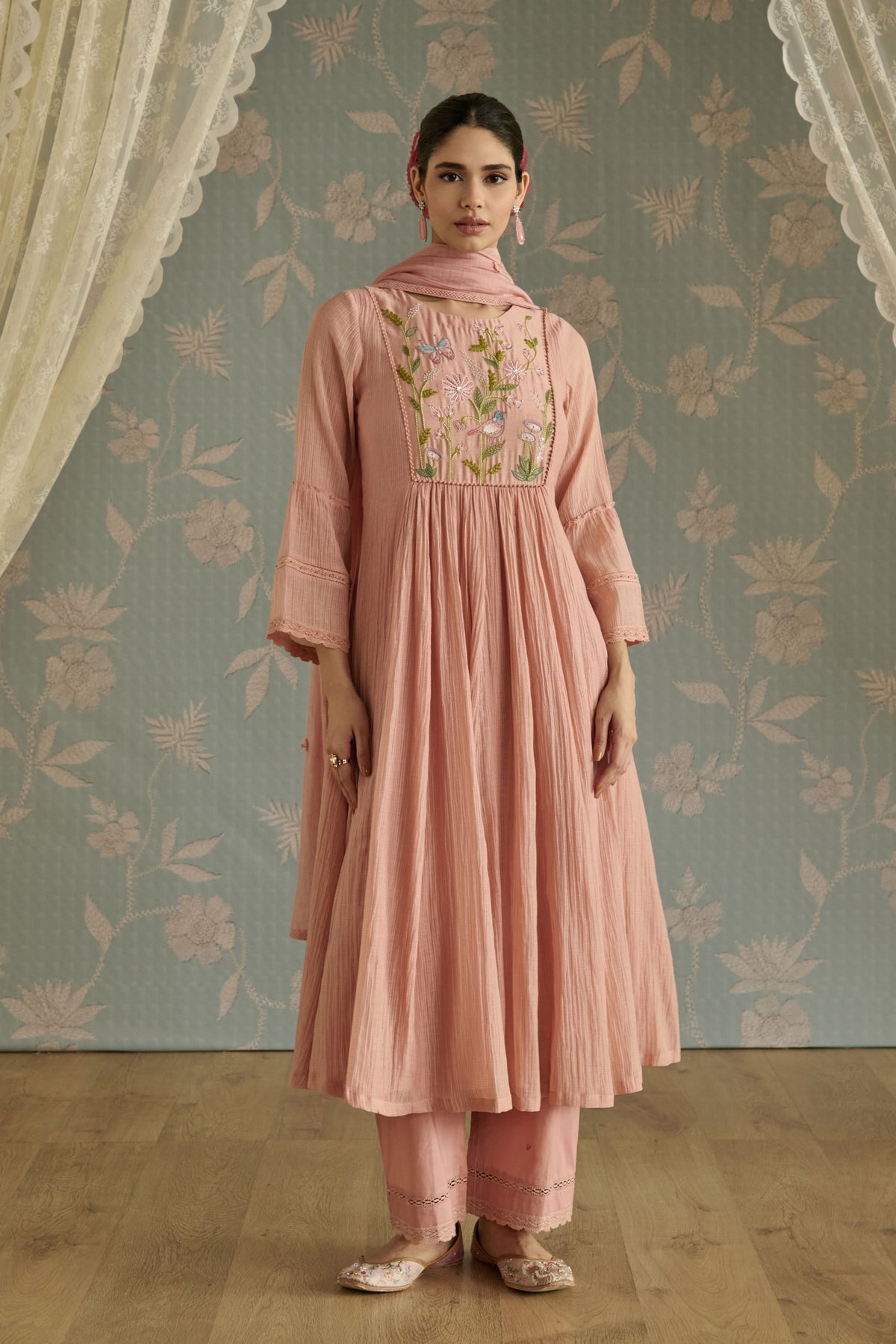 Pink Sairah Tunic Set