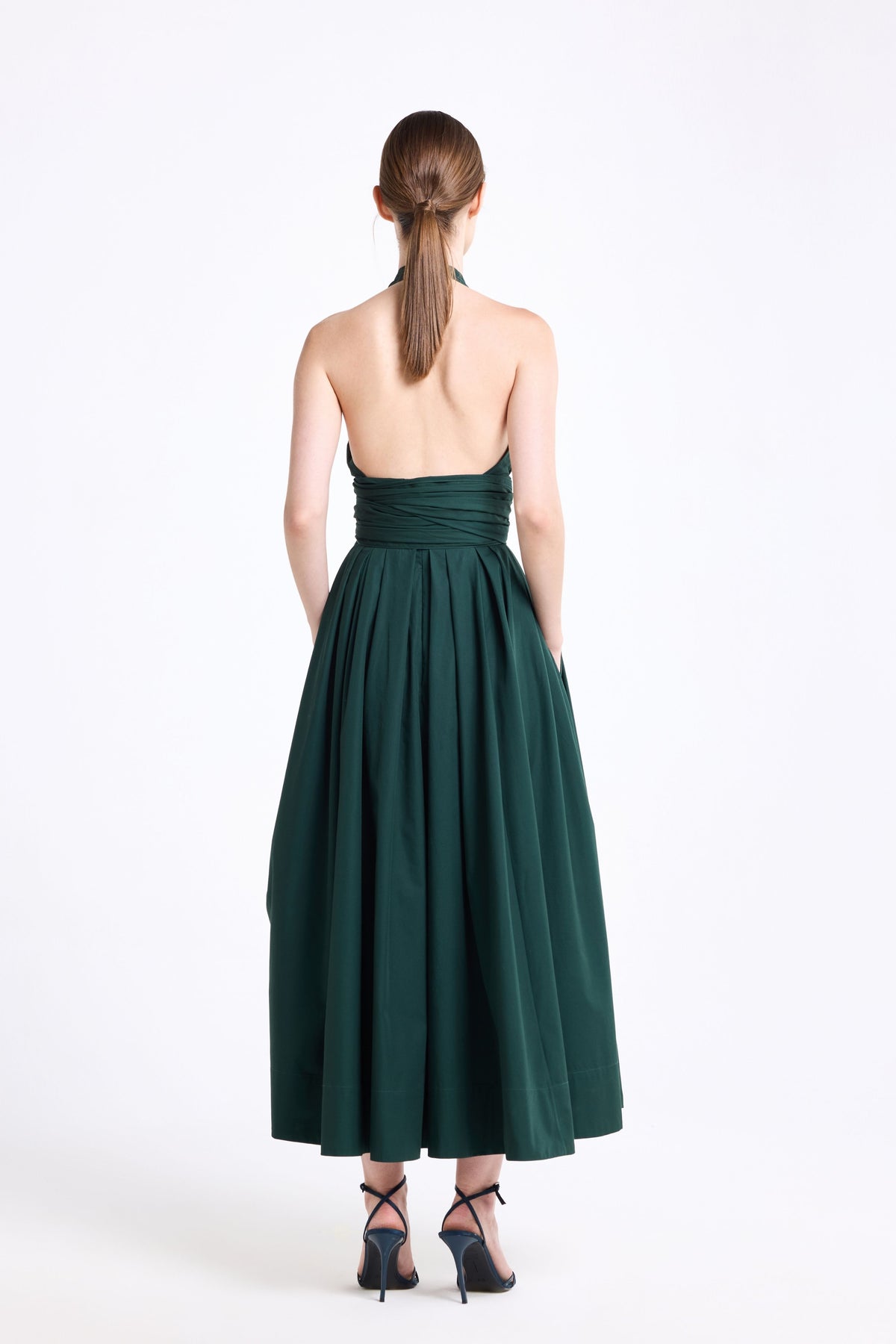 Halter Neck Midi Dress