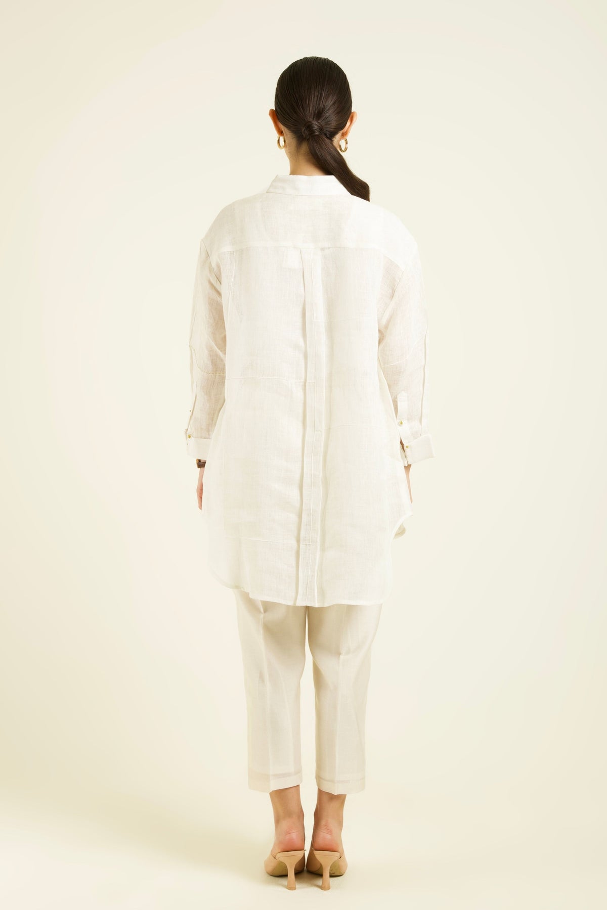 Ivory Embroidered Co-ord Set