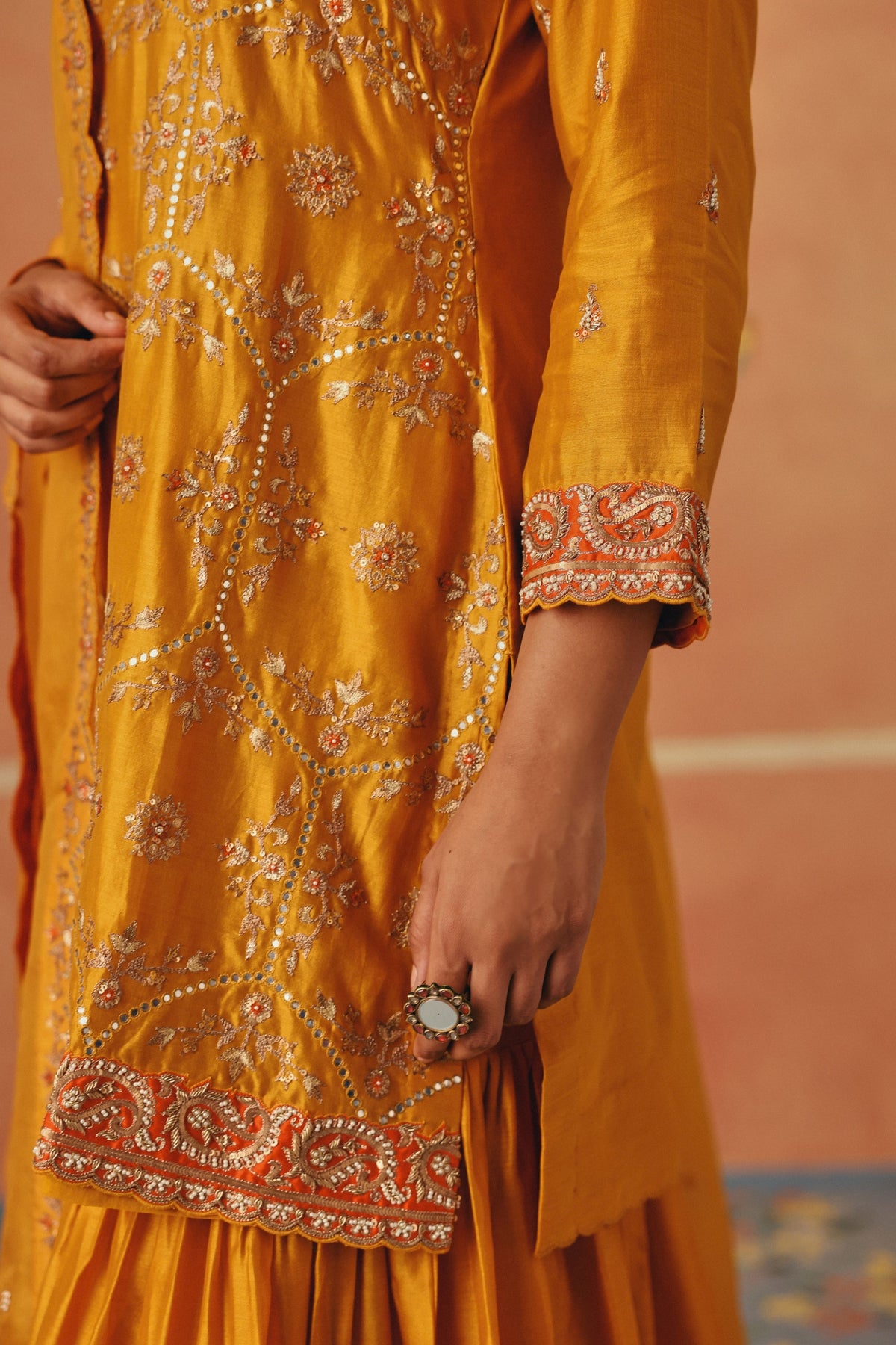 Marigold Sharara Set
