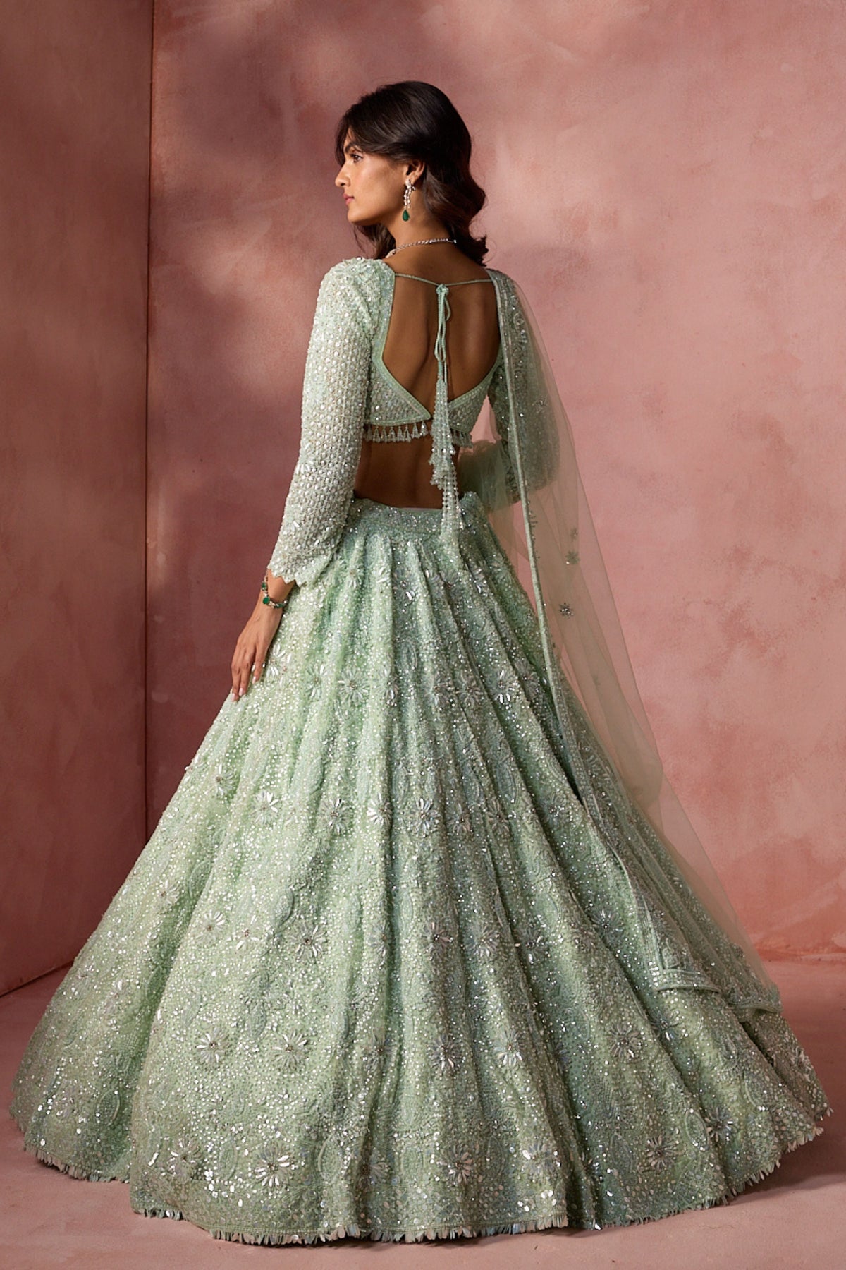 Sea Green Lehenga Set