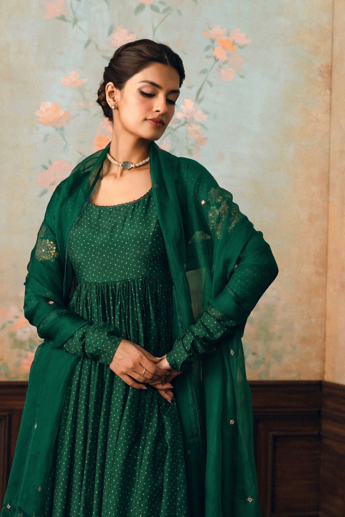 Henna Anarkali Set