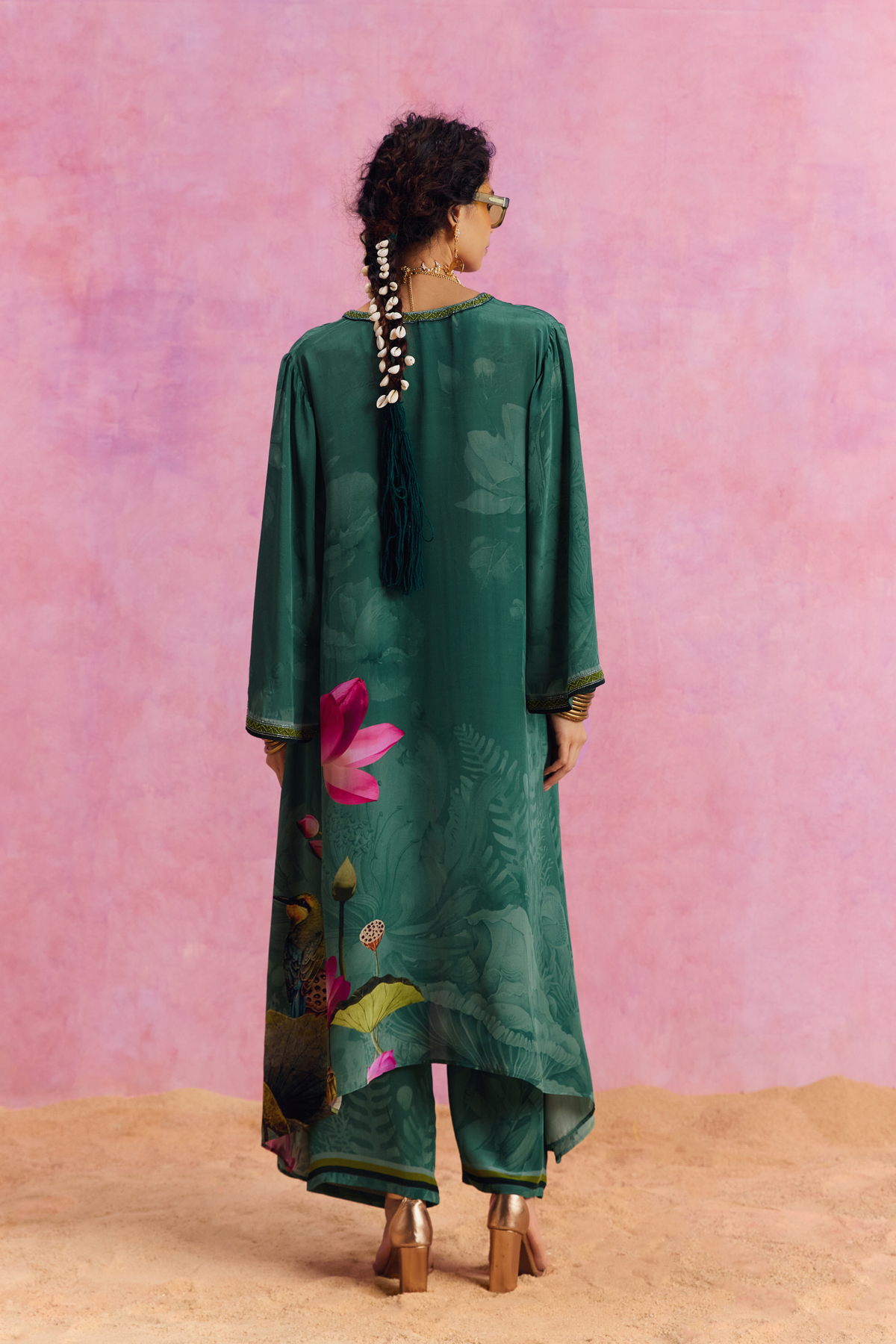 Green Luciana Kaftan Set
