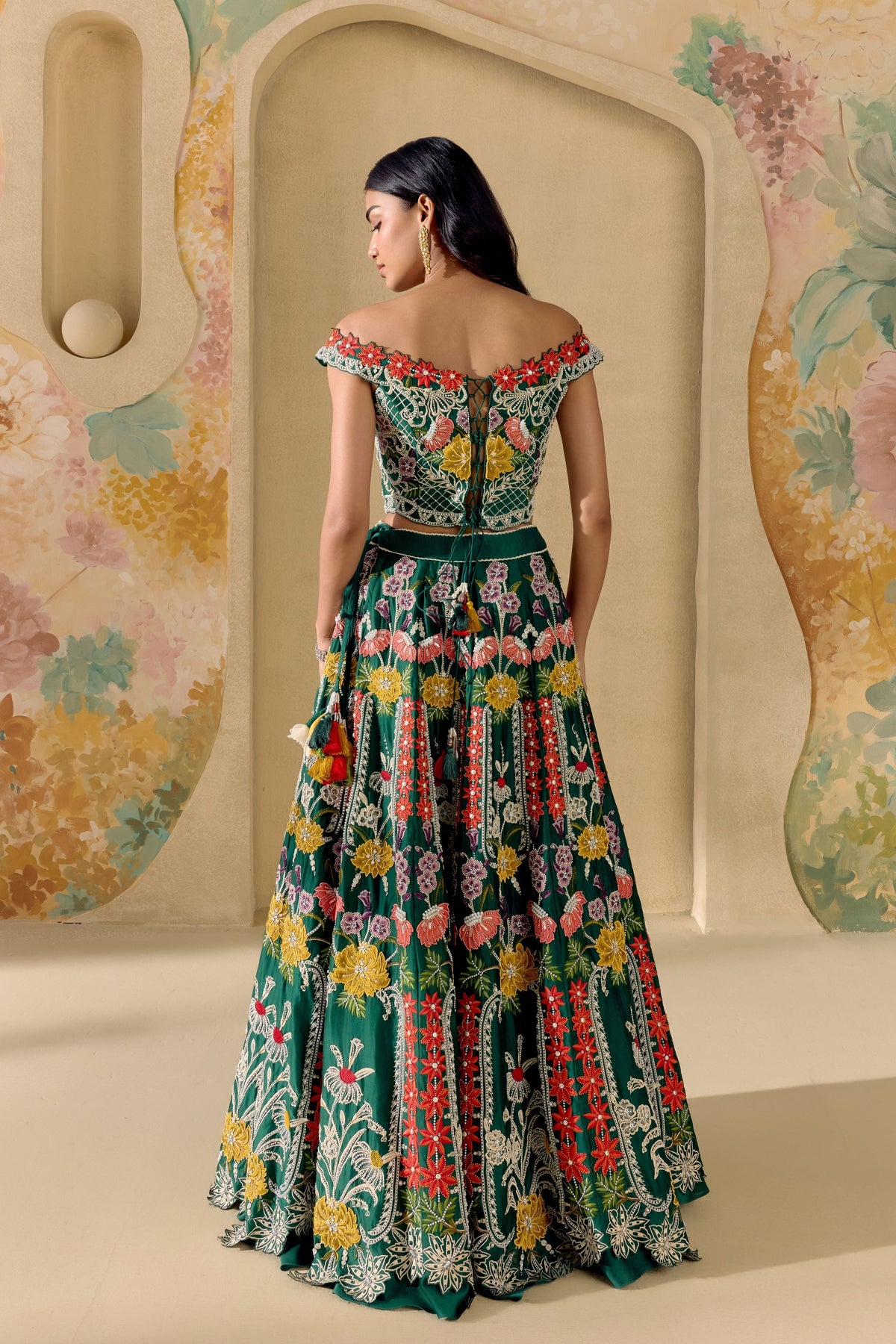 Emerald Green Botanica Lehenga