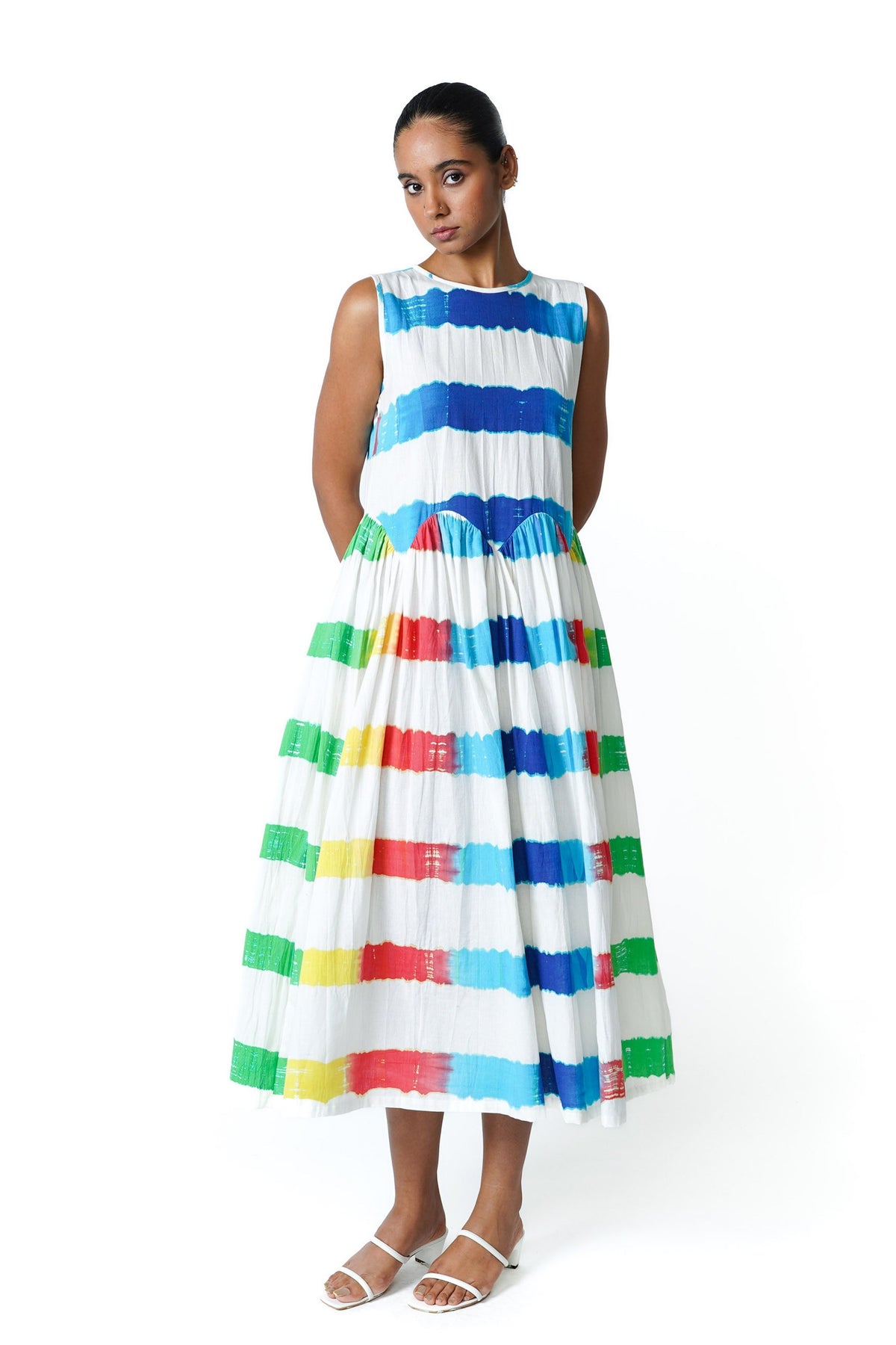 Rainbow Scallop Dress