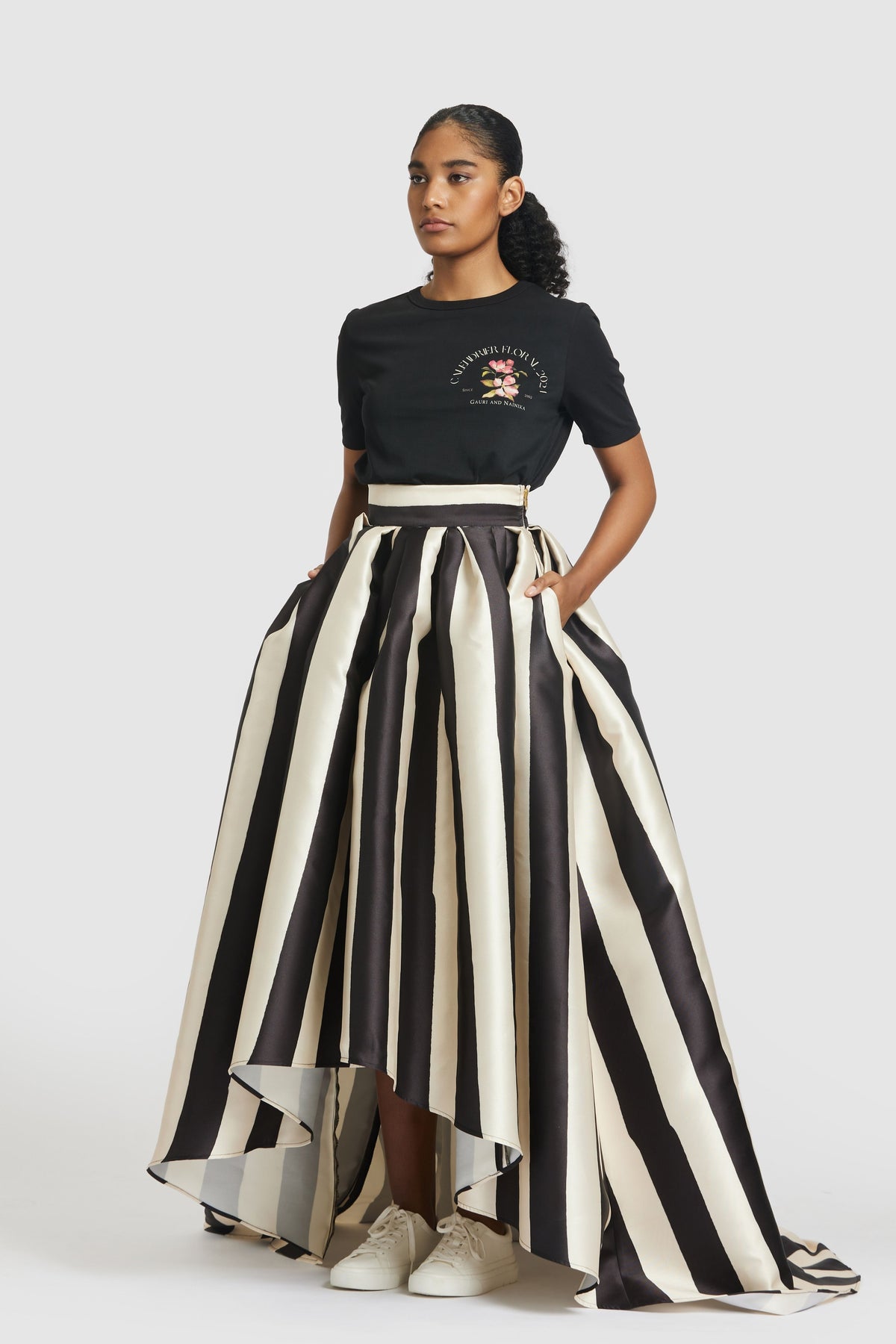 Black &amp; Ivory Skirt
