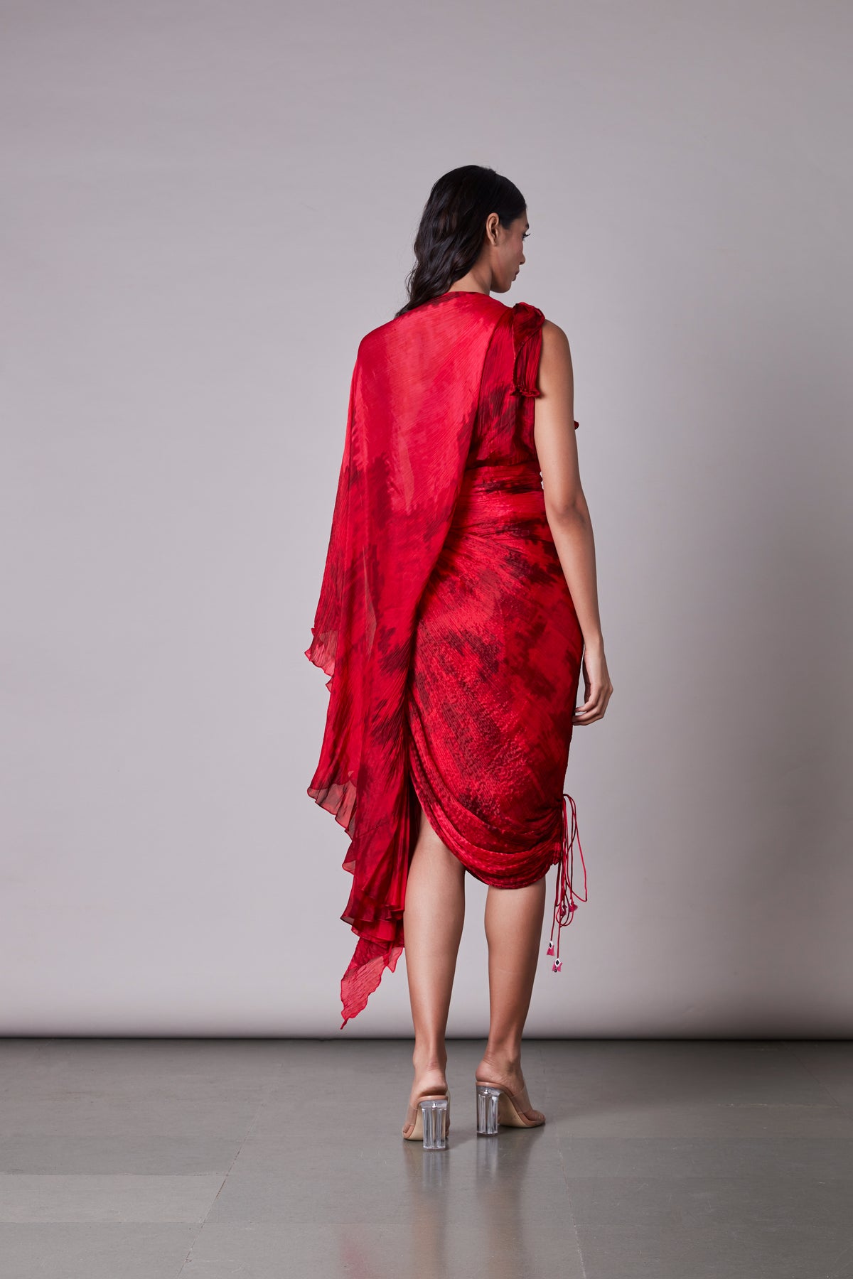 Kaftan style saree dress