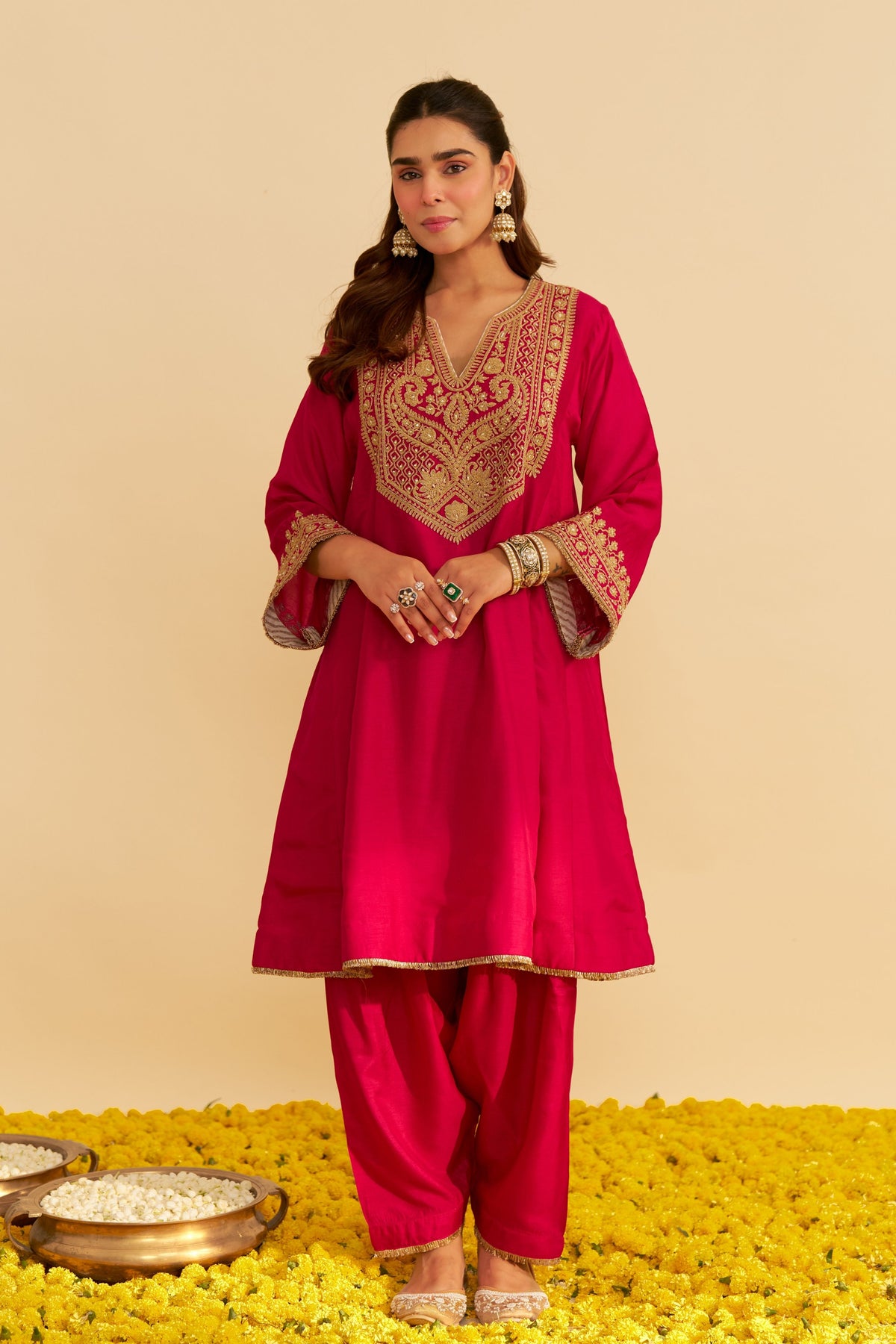 Mehza Pink Salwar Set