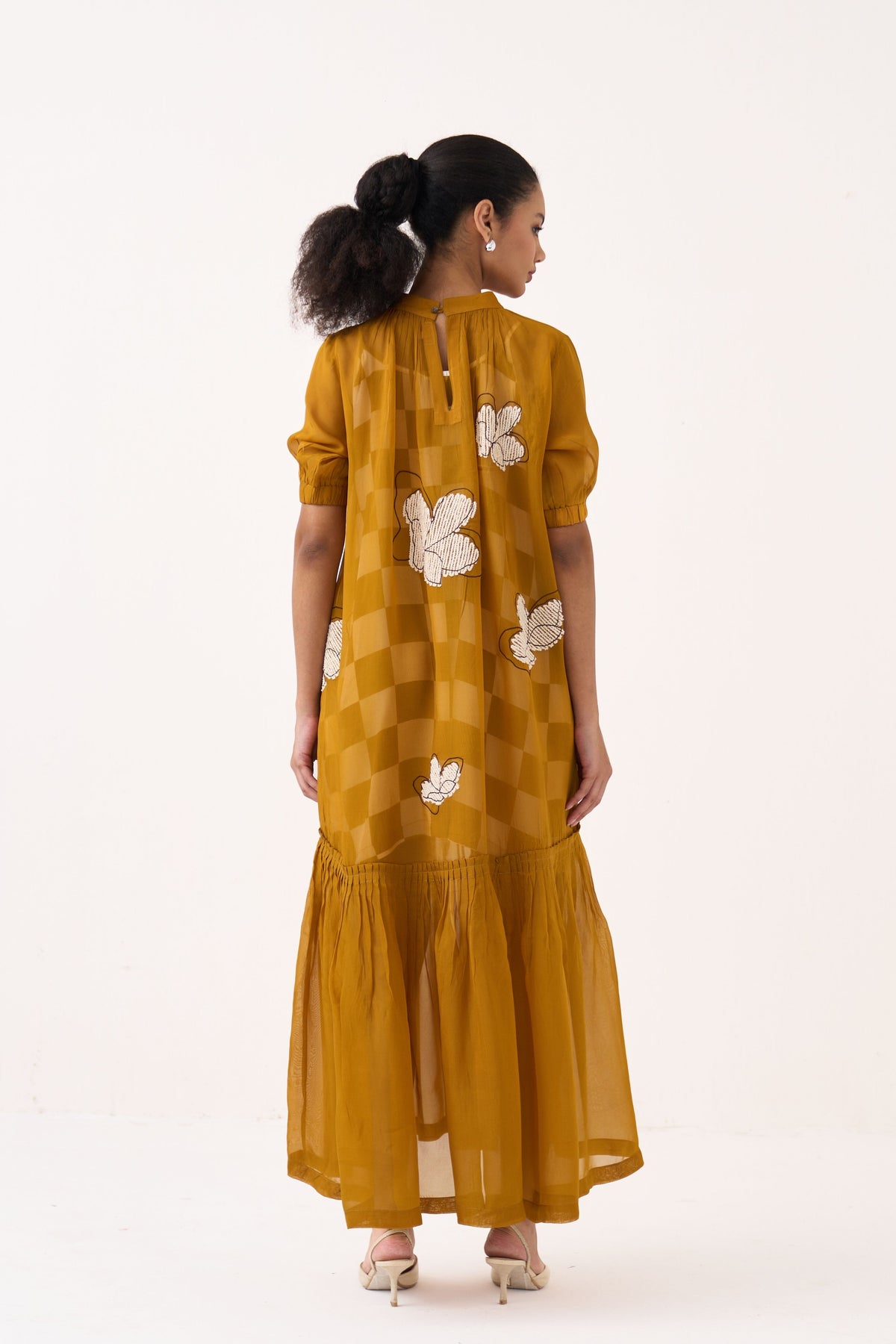 Floral Reversable Applique Dress