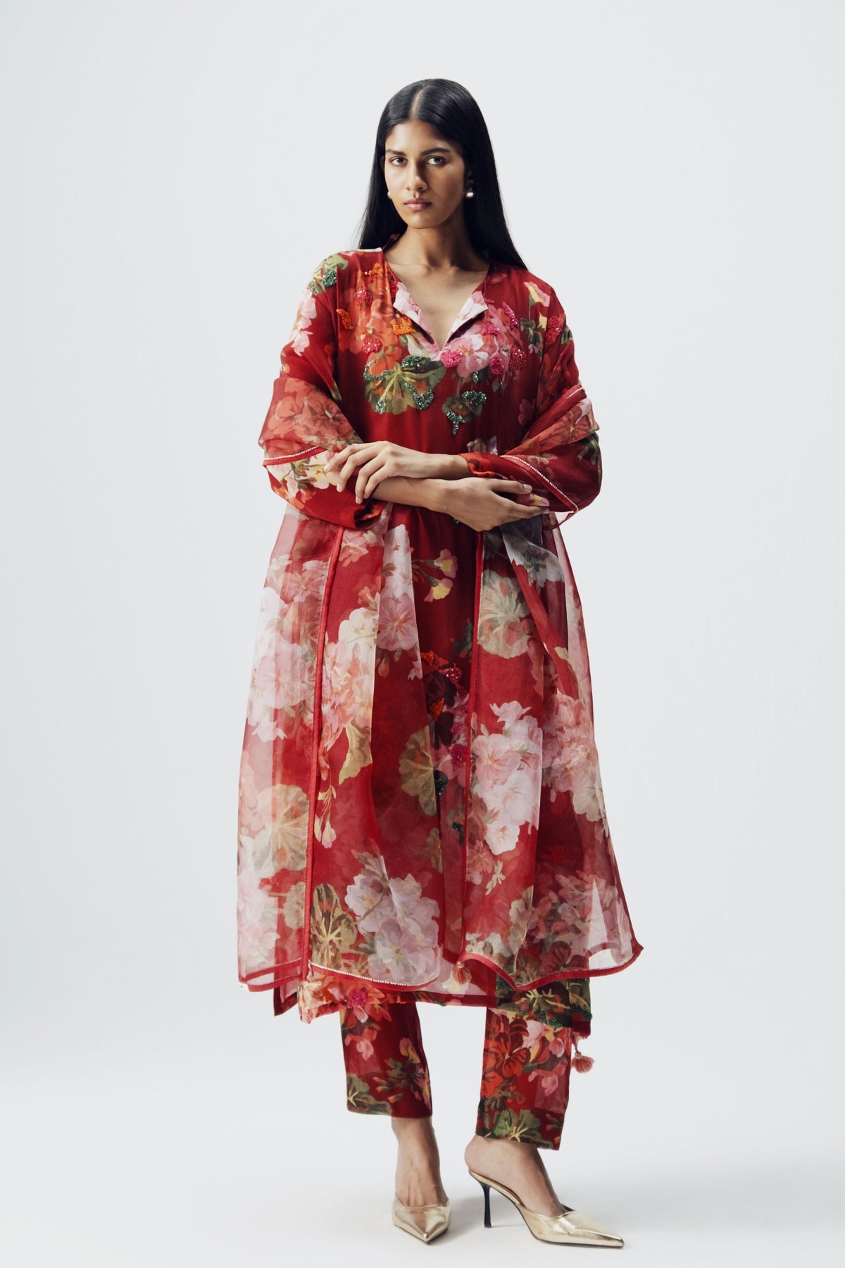 Jingle Embroidered Kurta Set