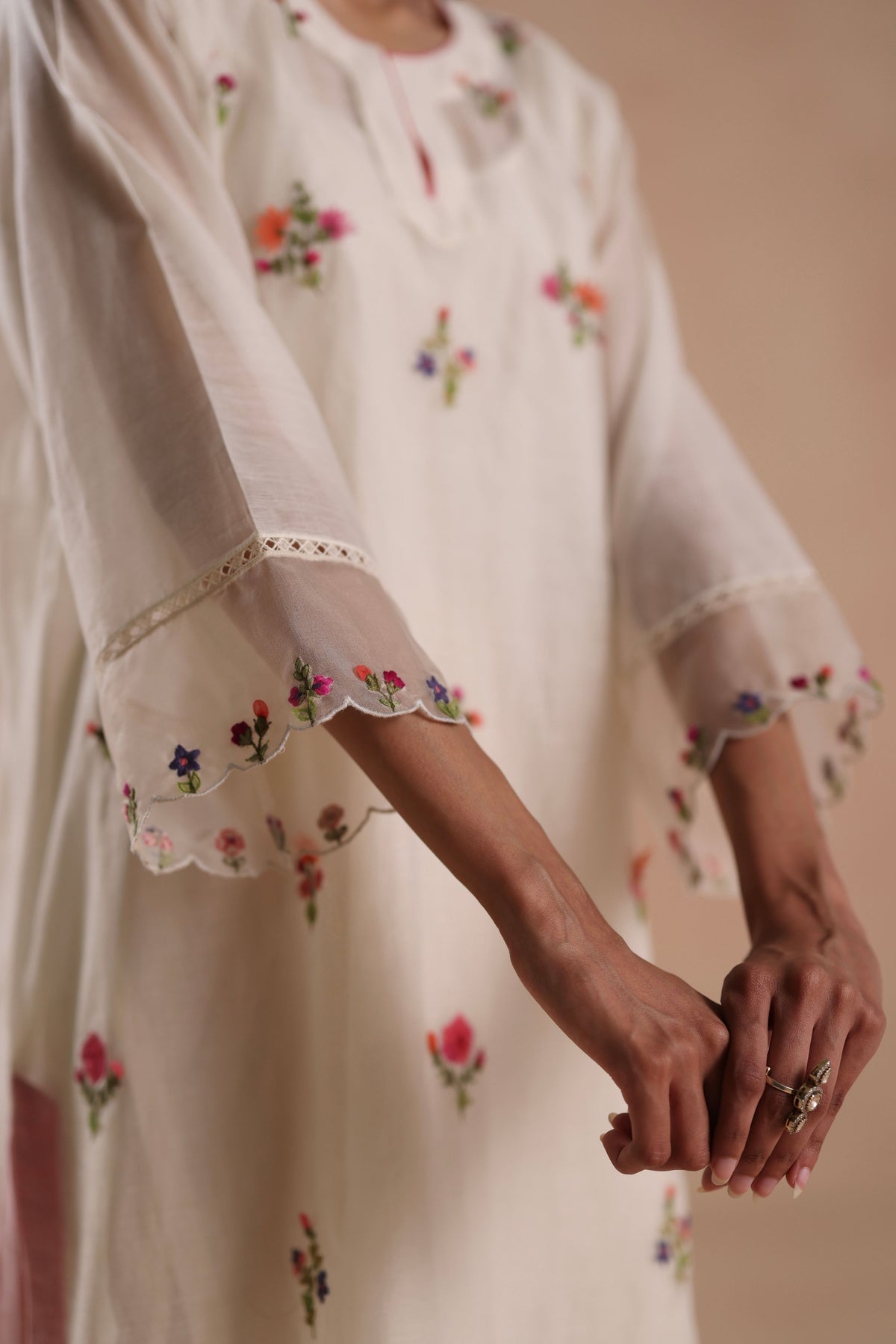 Raina Ivory Tunic Set