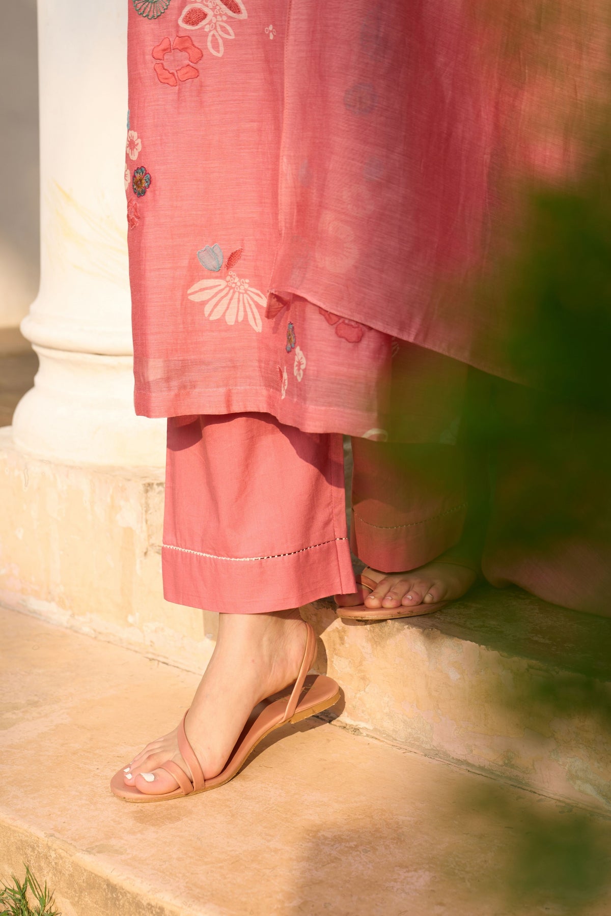 Hibiscus Floral Kurta Set