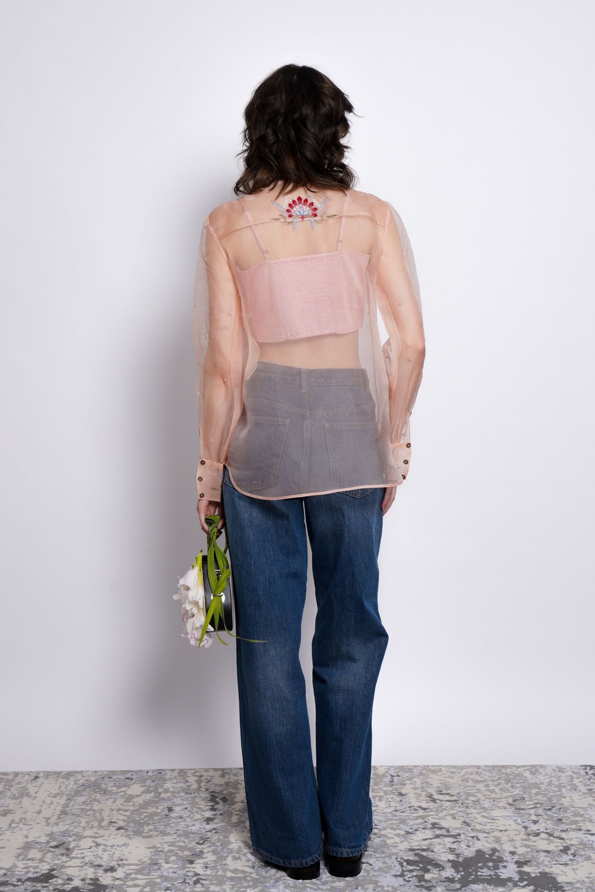 Rosette Peach Top