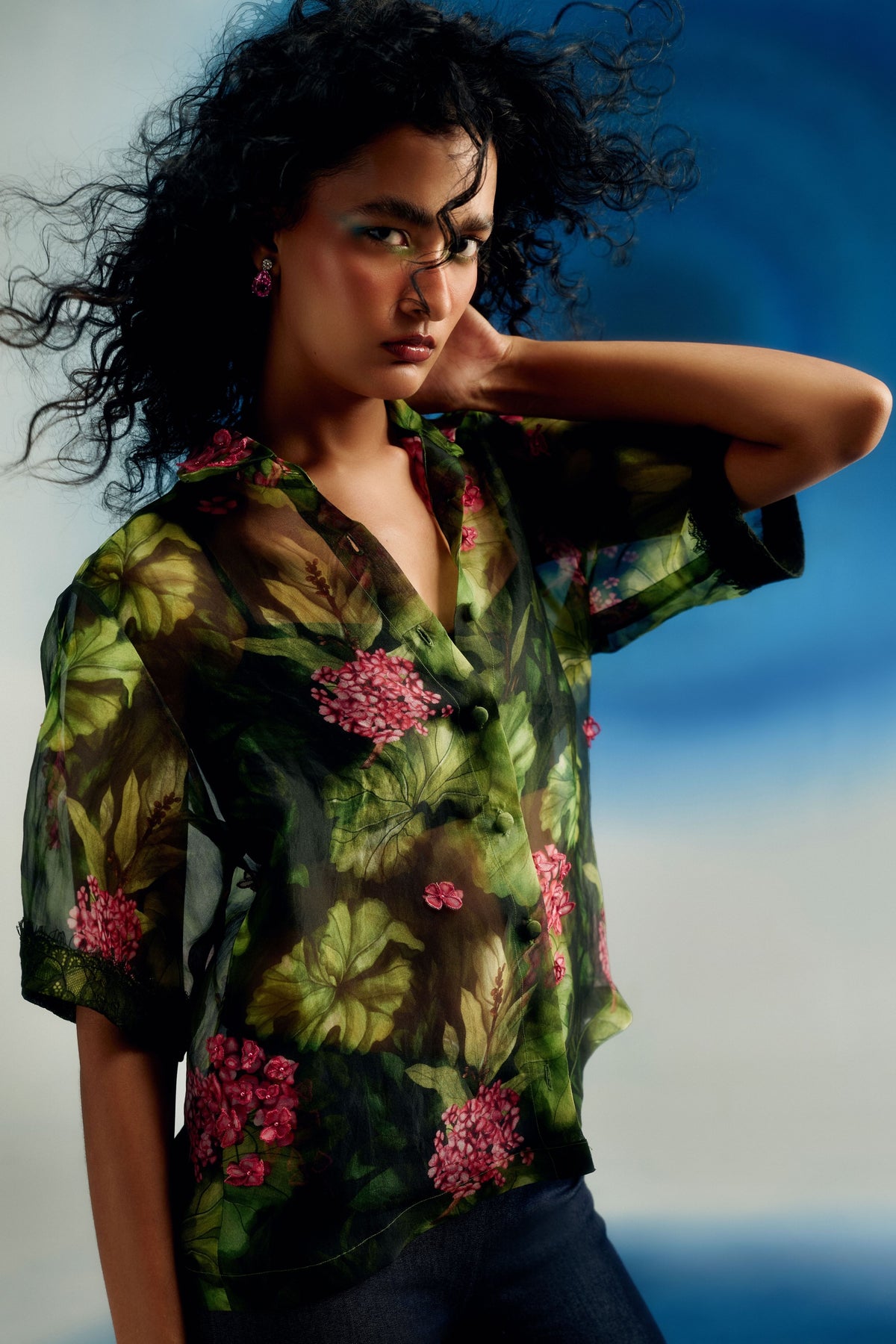 Organza Printed Shirt