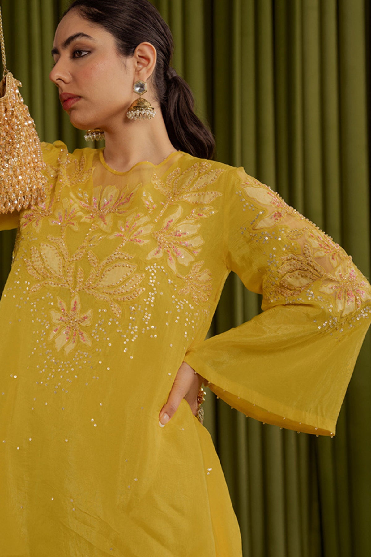 Mango Embroidered Kurta