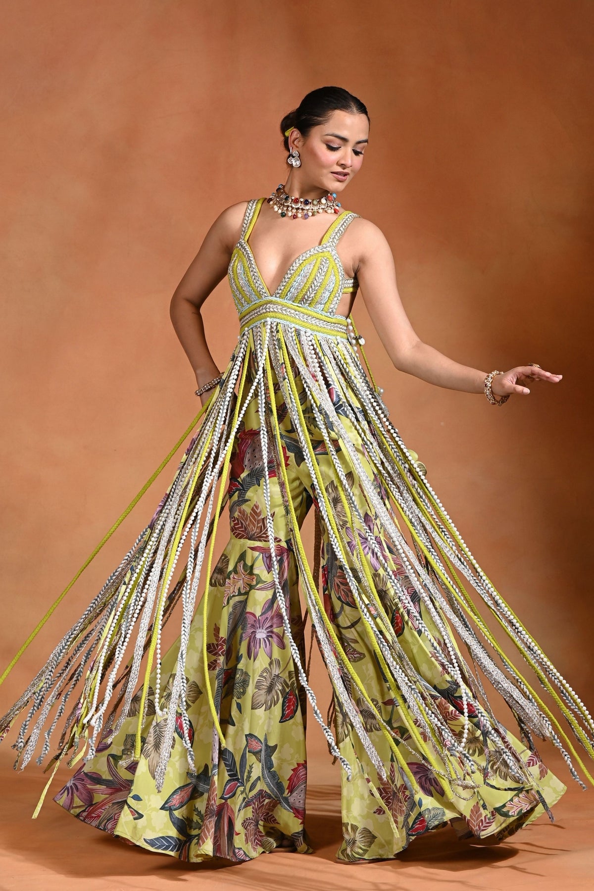 Brat Cascade Sharara Set