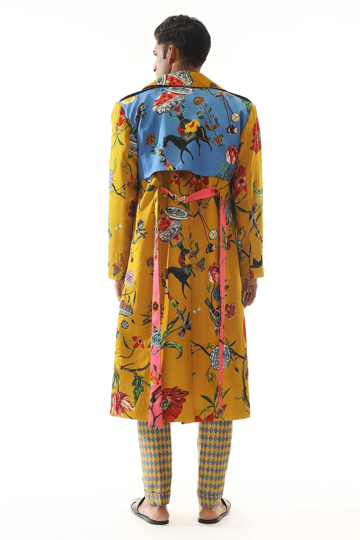 Printed Trench Coat Set