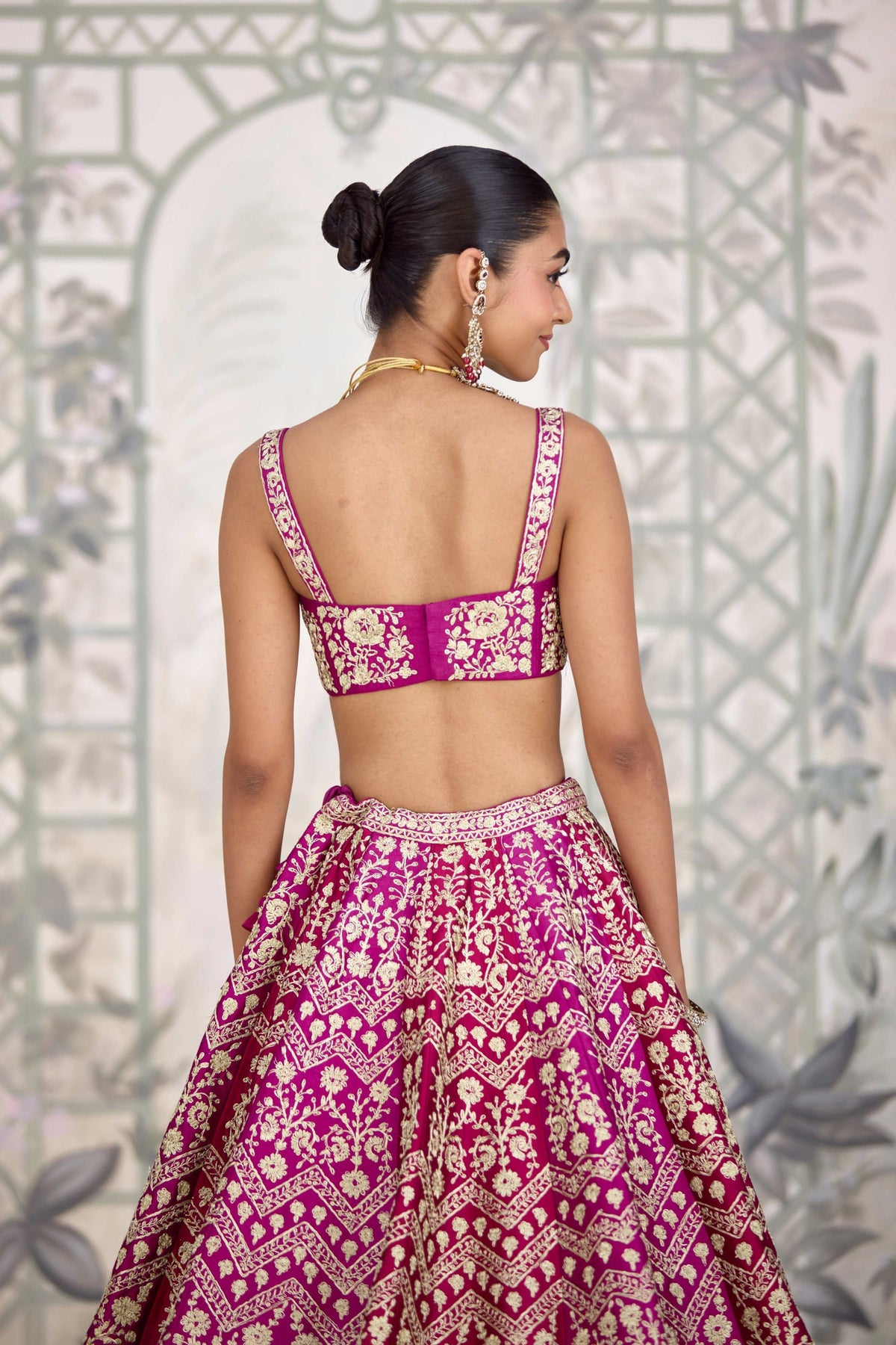 Wine Maroon Lehenga Set