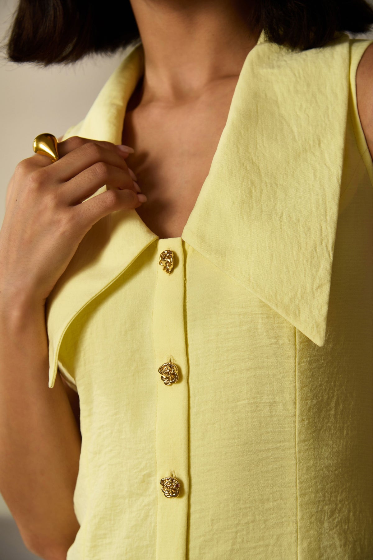 Amaris Butter Yellow Dress