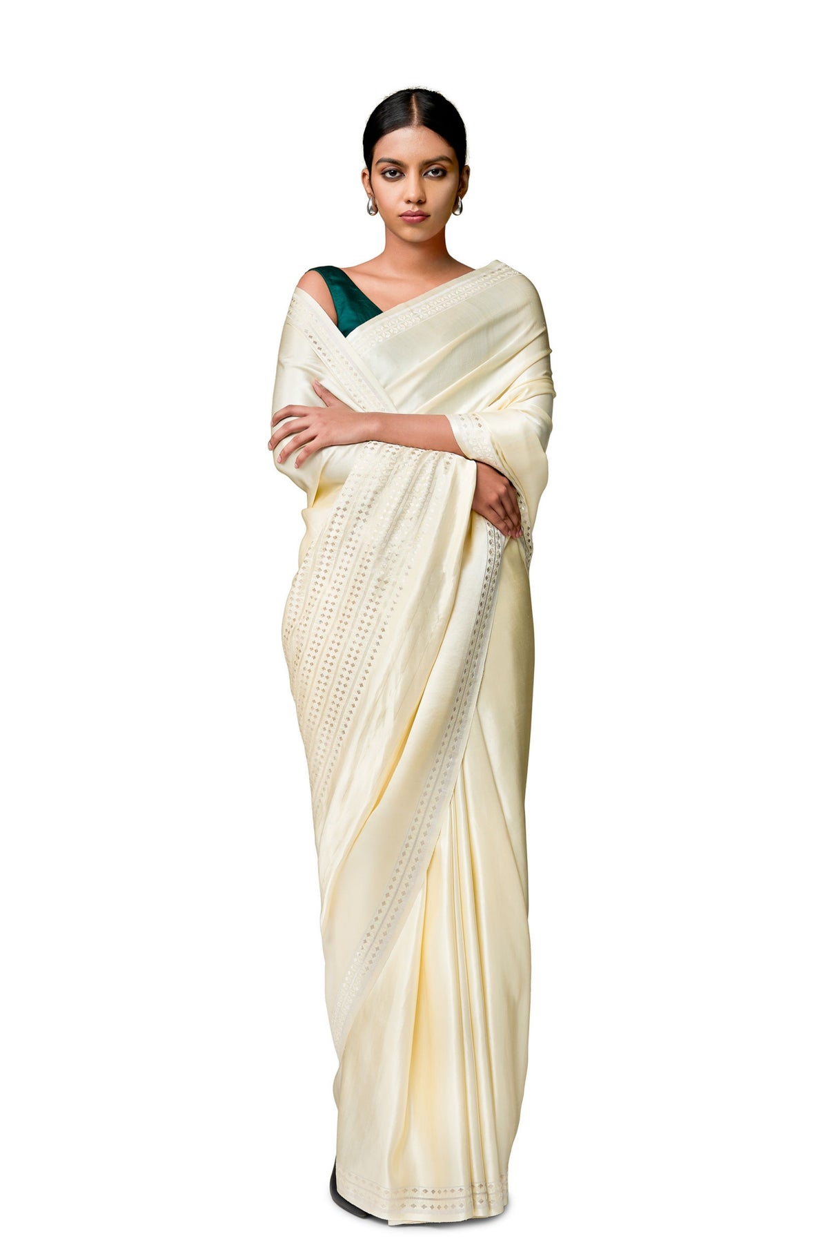 Lemon Gajji Satin Saree