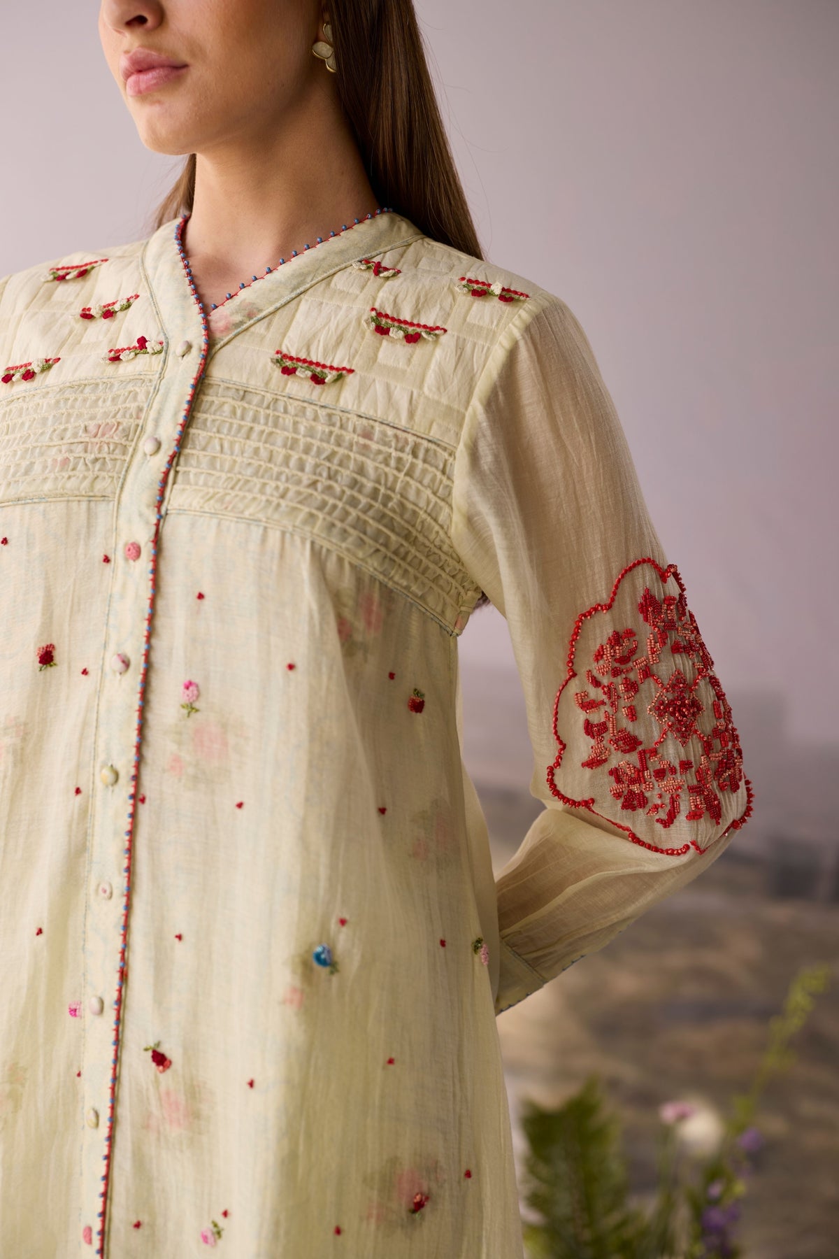 Moonlight Beaded Kurta