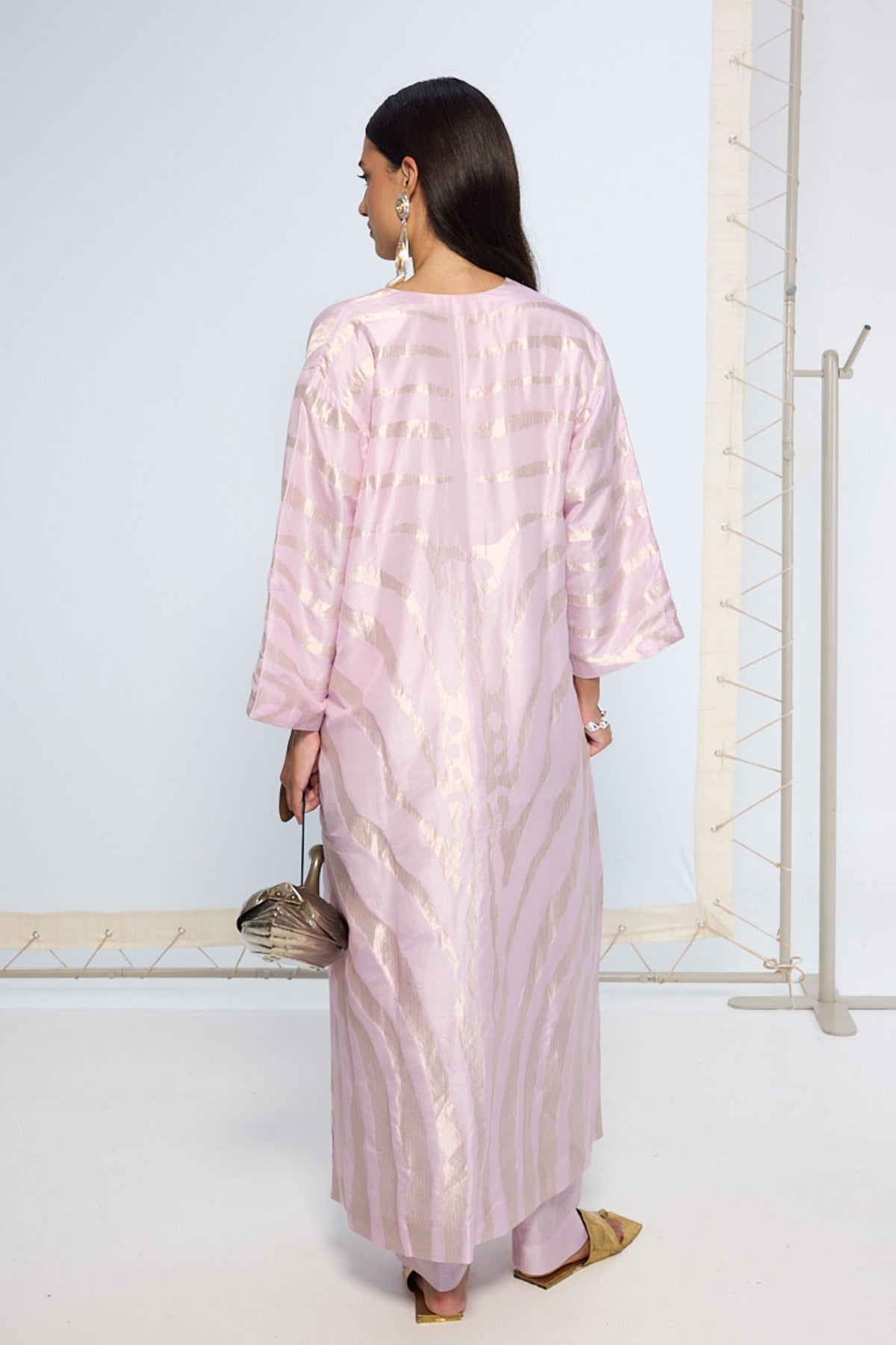 Handwoven Lavender Kurta Set
