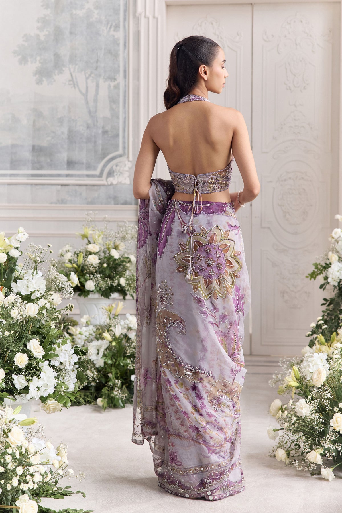 Lina Draped Saree Set