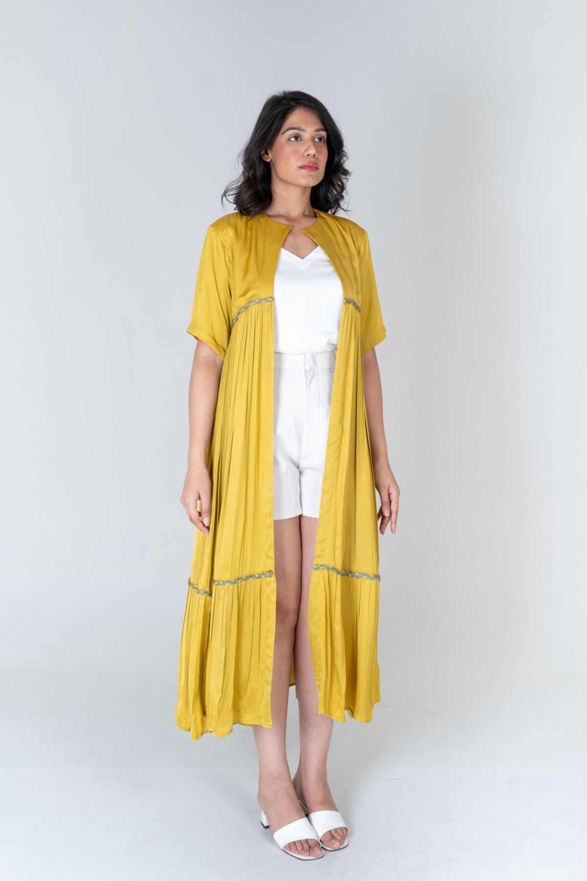 Yellow-green Long Cape
