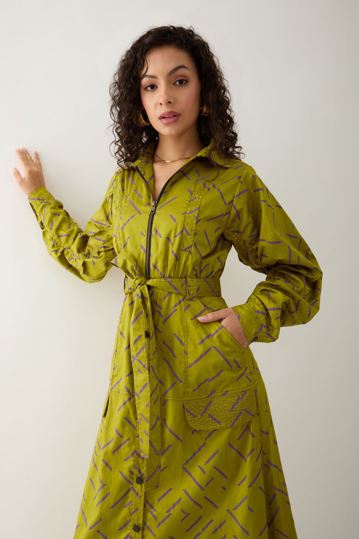 Anika Leaf Dress