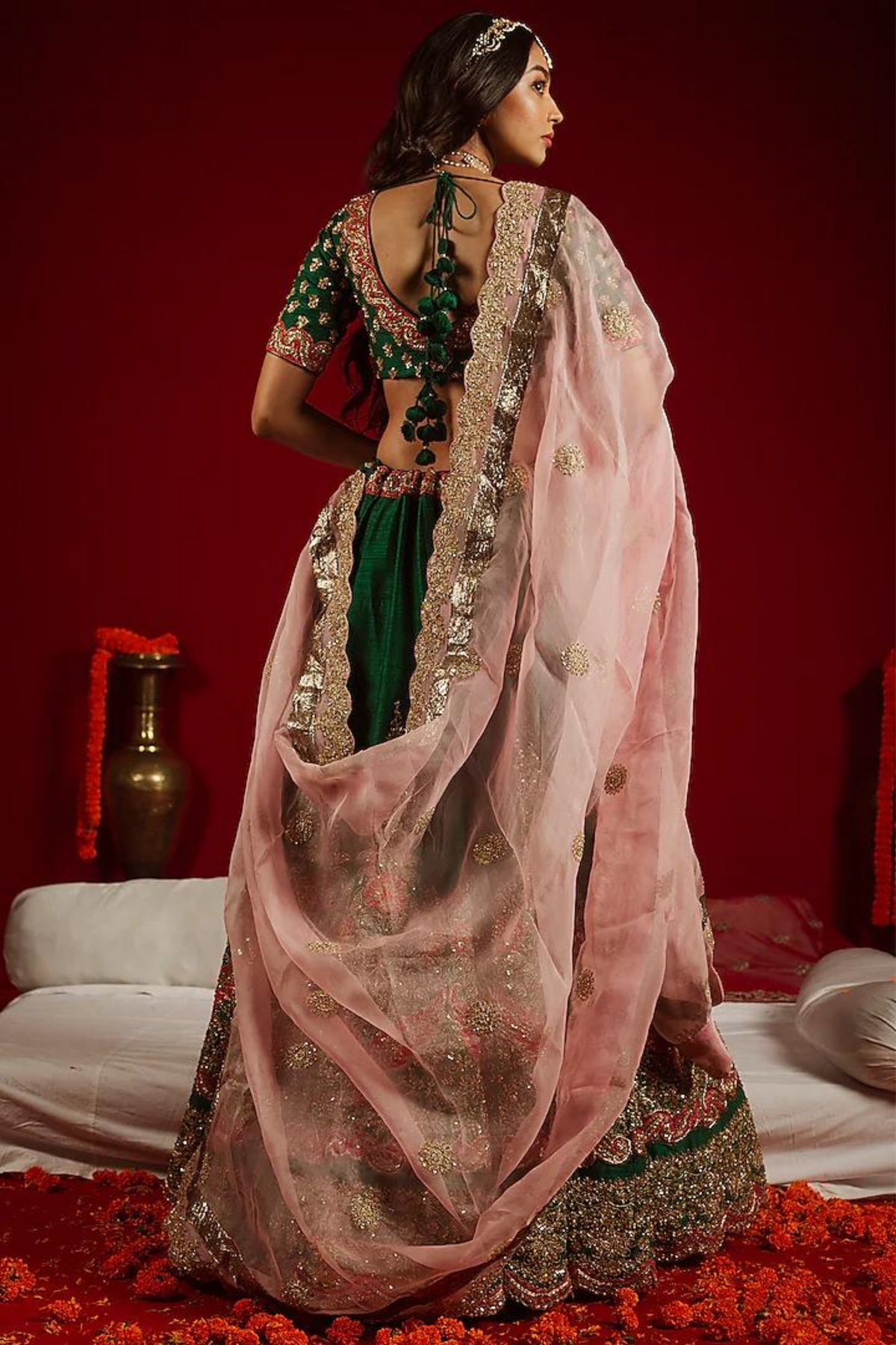 Green Lehenga Set