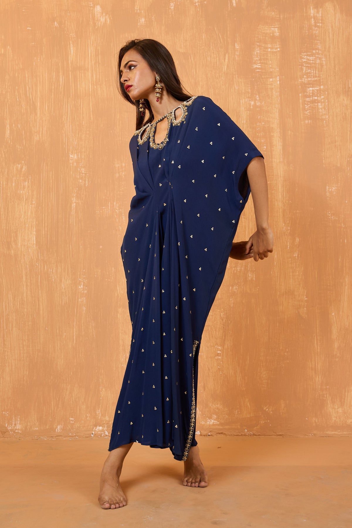 Navy Blue Kaftan